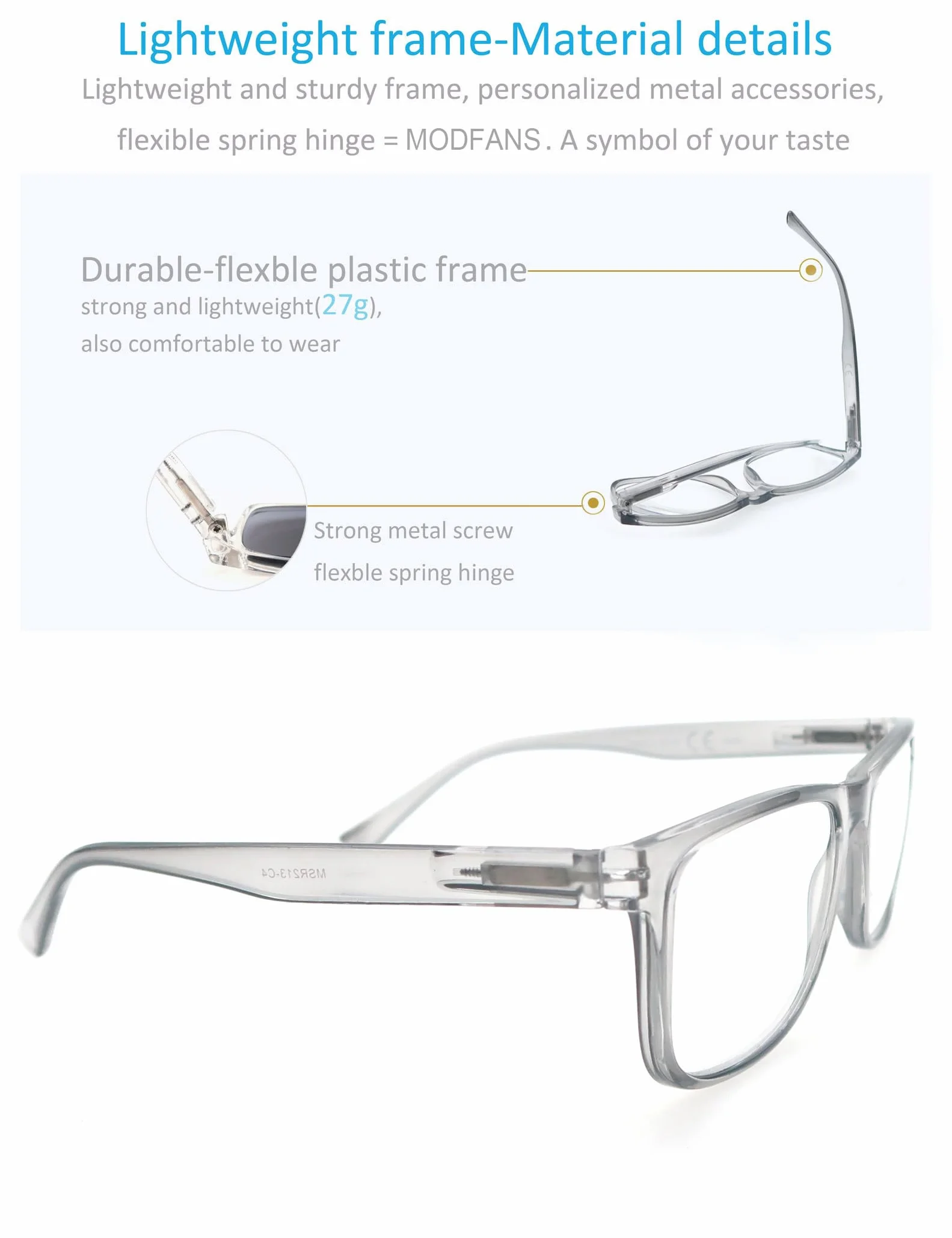 MODFANS Gafas de Lectura para Hombres y Mujeres