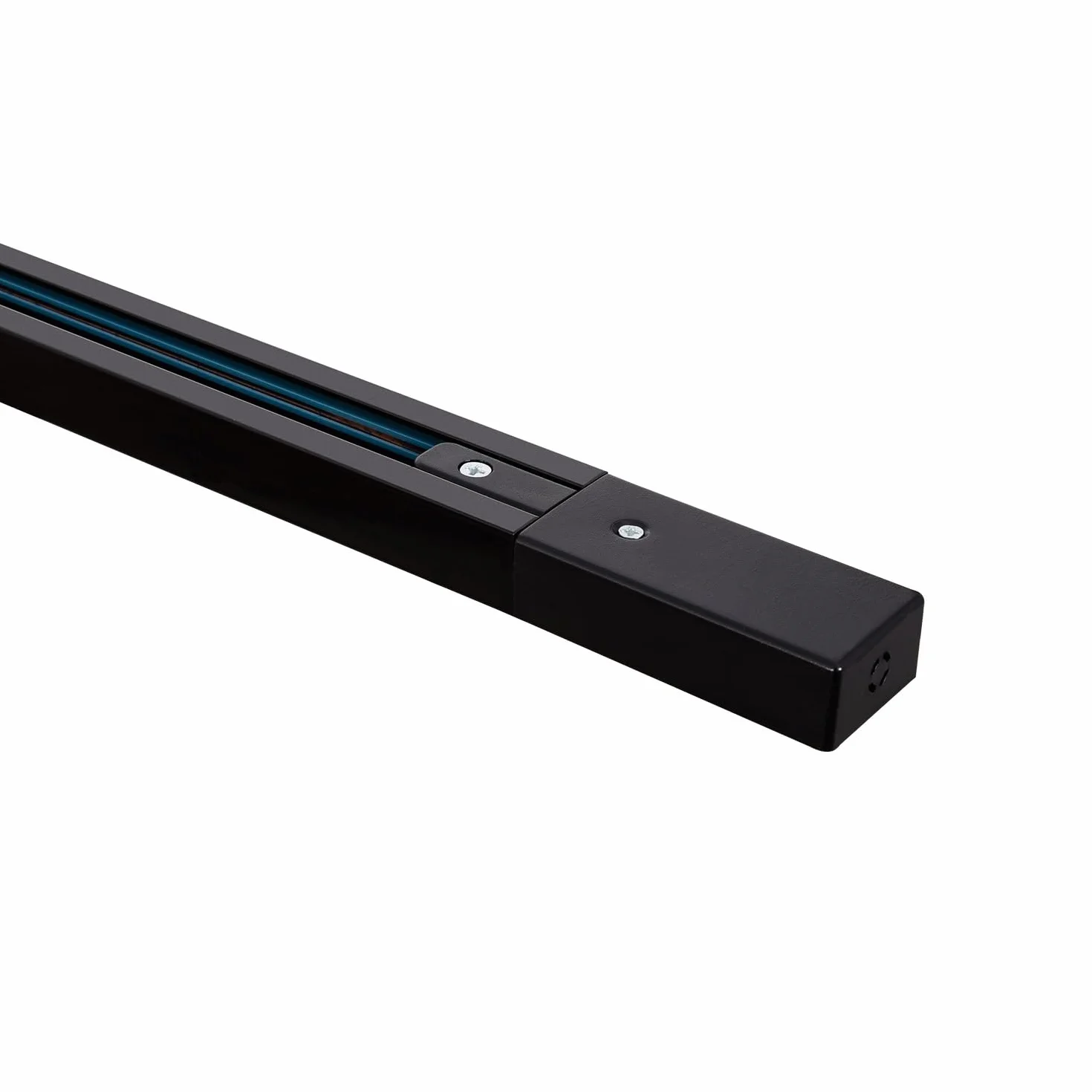 LEDKIA LIGHTING Carril Monofásico Aluminio 2 Metros Negro
