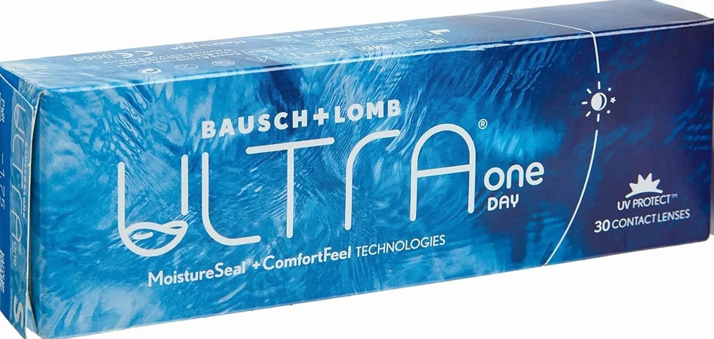 BAUSCH + LOMB ULTRA ONE DAY lentillas diarias esféricas 30 unidades 8.6 BC 14.20 DIA -02,00