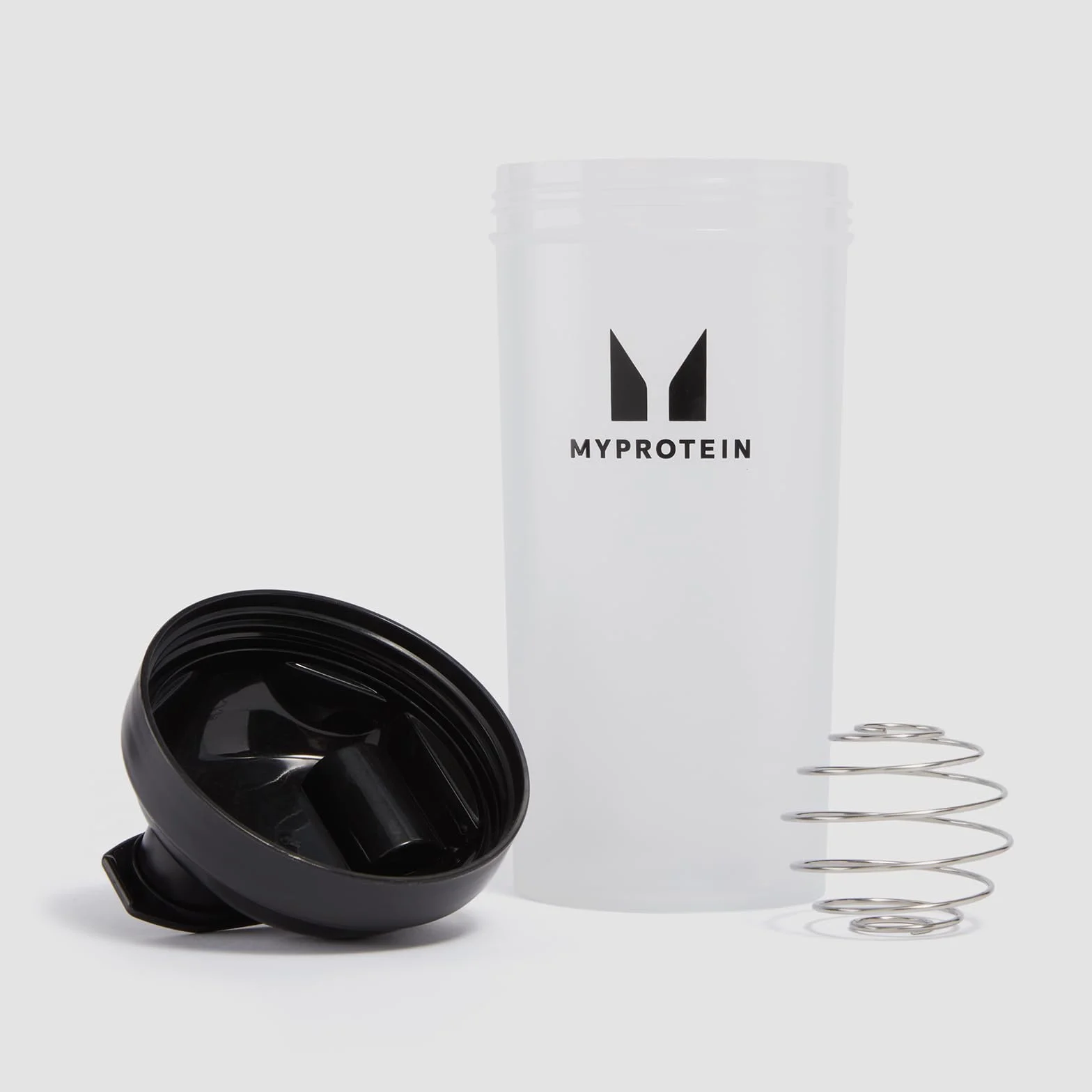 Myprotein Botella mezcladora 600 ml negro/transparente con bola mezcladora para batidos de proteínas