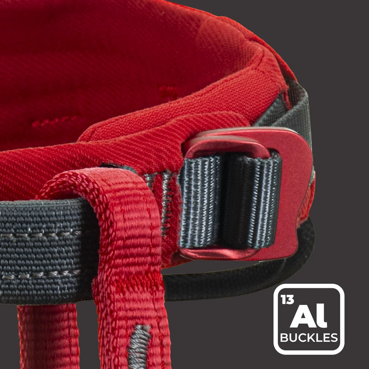 FIXE - Arnés Ágil de Escalada Deportiva y Indoor - Triple Webbing para Confort y Estabilidad - Hebillas de Aluminio Ajustables