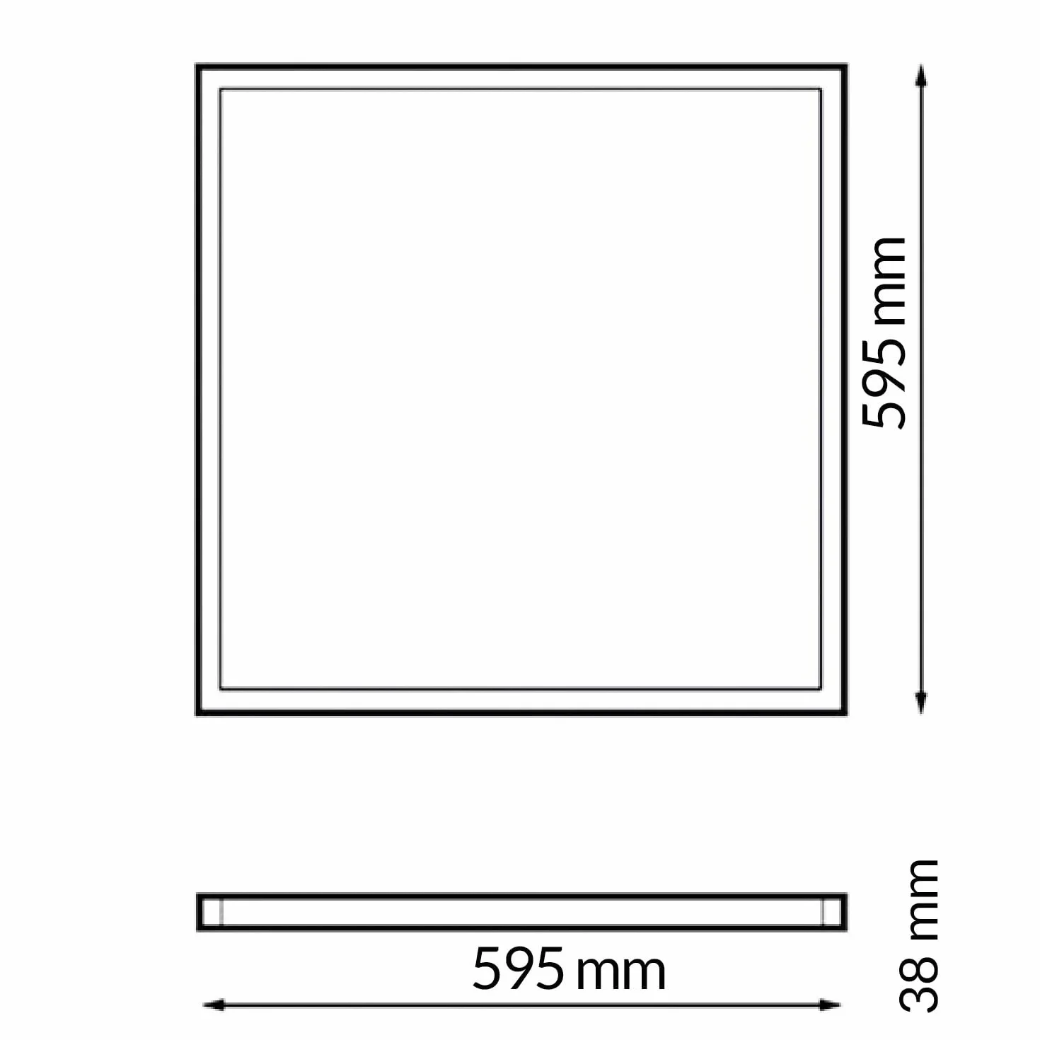 Panel LED 60x60cm 40W 4000 Lúmenes CCT Blanco Cálido Neutro Frío