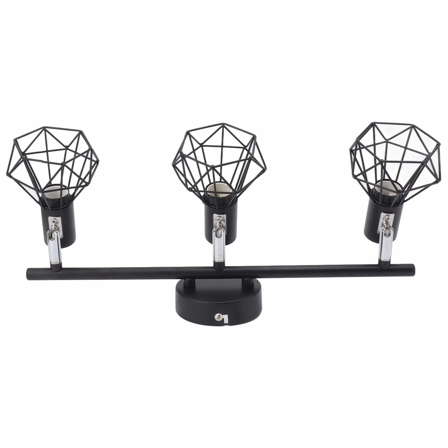Annadue Kit de Iluminación de Riel de 3 Luces LED Giratorio, Foco de Techo Negro Mate Regulable para Cocina Sala de Estar