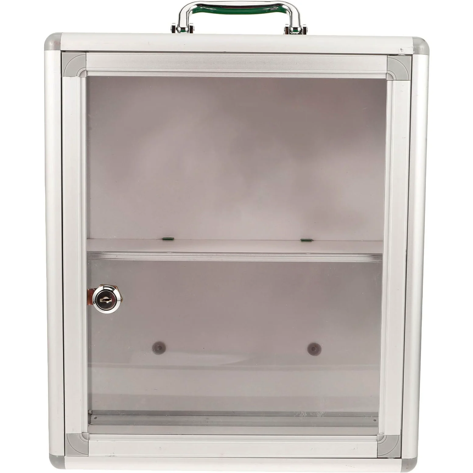 Botiquín de Primeros Auxilios de Pared Acrílico Puerta Transparente | Gran Capacidad, Clasificación y Almacenamiento de Objetos Pequeños, Uso en Hogar y Coche, Aleación de Aluminio