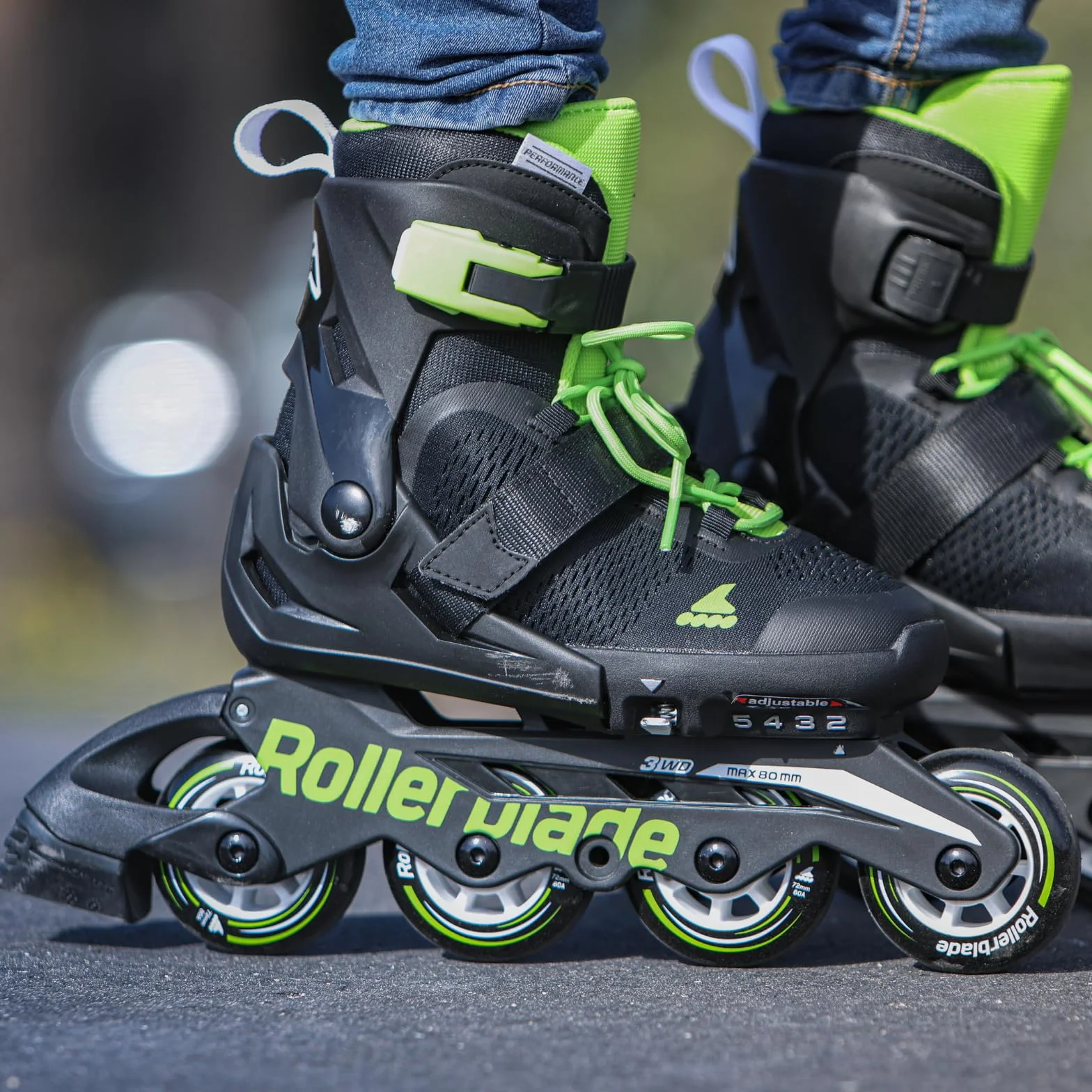 Rollerblade Patines en línea Microblade para niños, Azul Noche/Naranja, en Diferentes tamaños