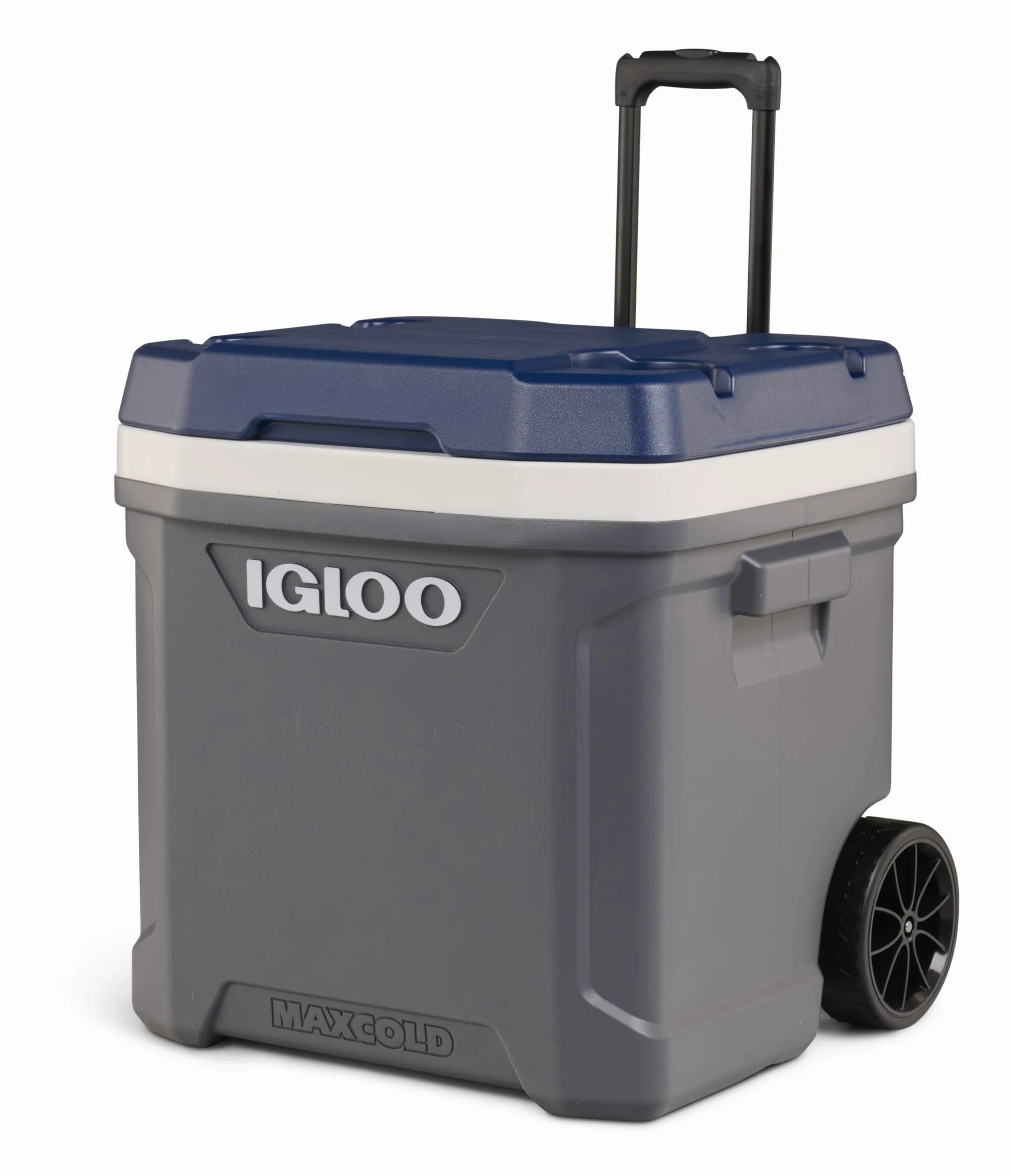 Igloo Igloo Maxcold 62 Roller Nevera, 58 litros, Gris - Gran y Robusta Nevera para Camping, Trabajo, Ocio y Festivales