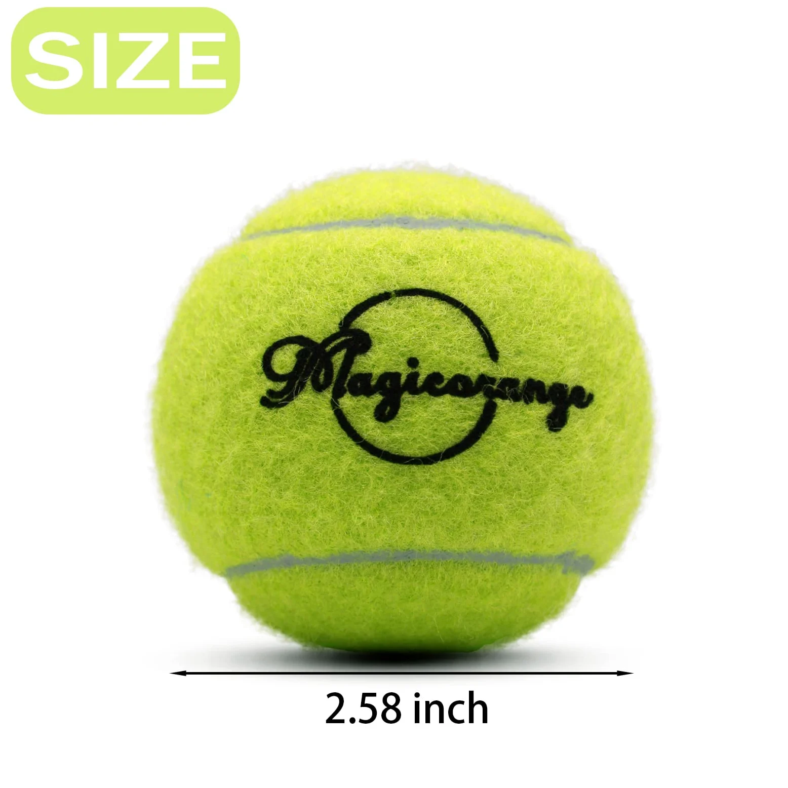 Magicorange Tennis Balls, 12 Pack Advanced Training Tennis Balls Practice Balls, Come with Mesh Bag for Easy Transport, Good for Beginner Training Ball