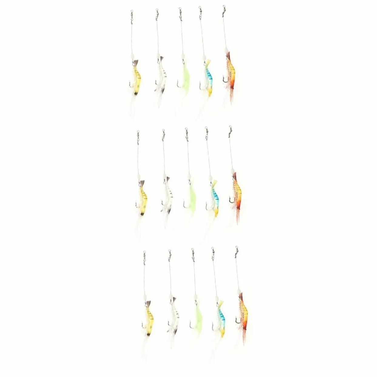 ABOOFAN 30piezas Señuelos De Biónico con Anzuelo Cebos Artificiales De Pesca Lúcida para Atrapar y Medianos