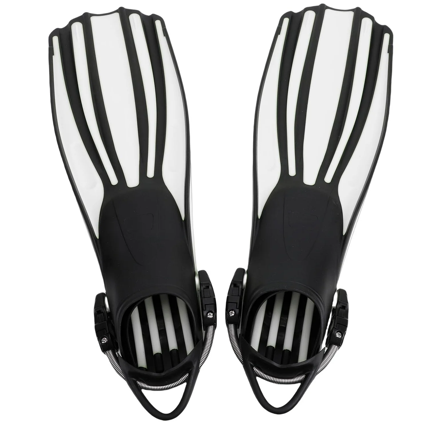 PUSOKEI Aletas de Buceo TPR Premium con Comodidad y Flexibilidad Superiores, Apnea y Surf, 2 Aletas, 2 Correas para , 1 Bolsa de Almacenamiento