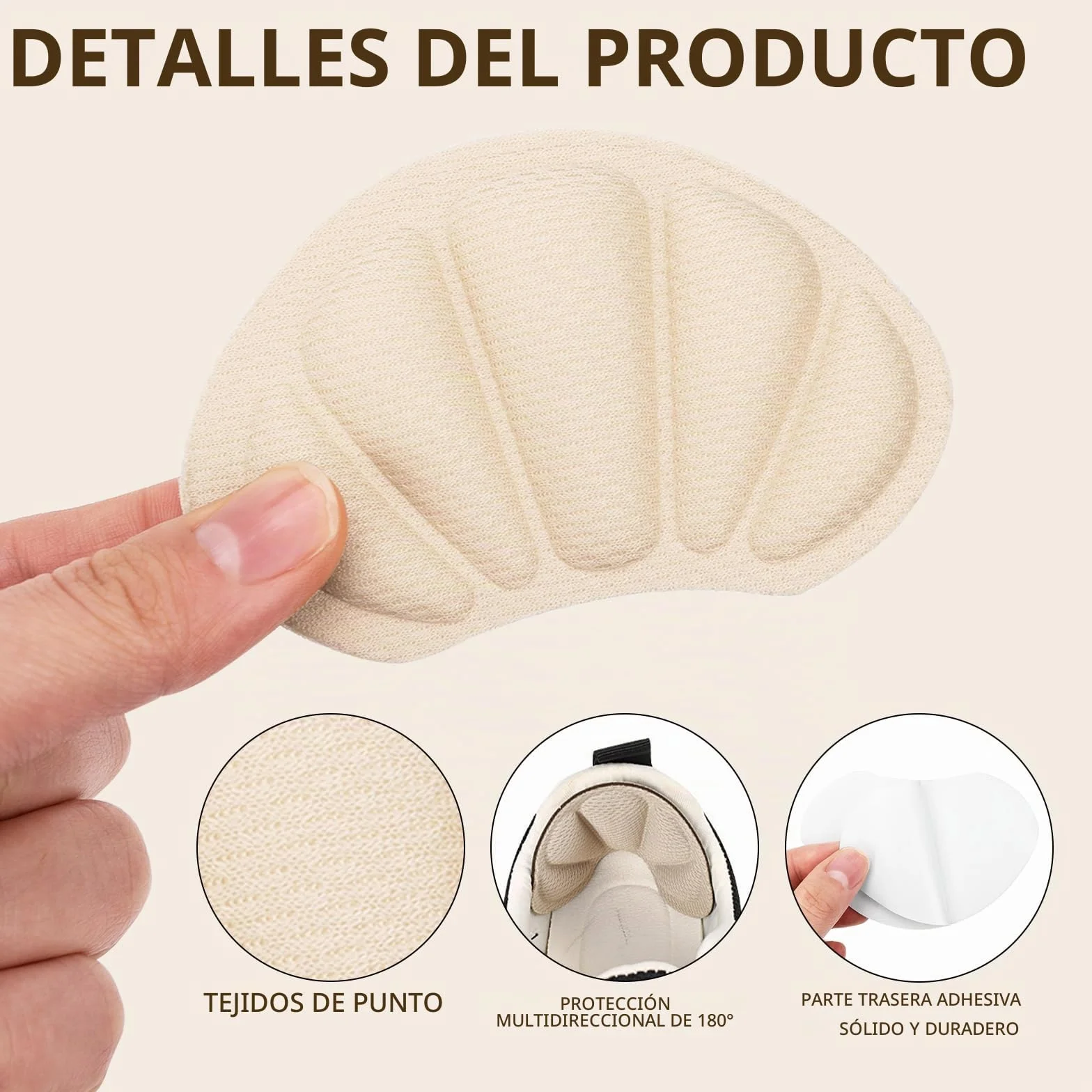 Taloneras para zapatos, Protector de Talón, Almohadillas para reducir talla, evitar resbalones y rozaduras