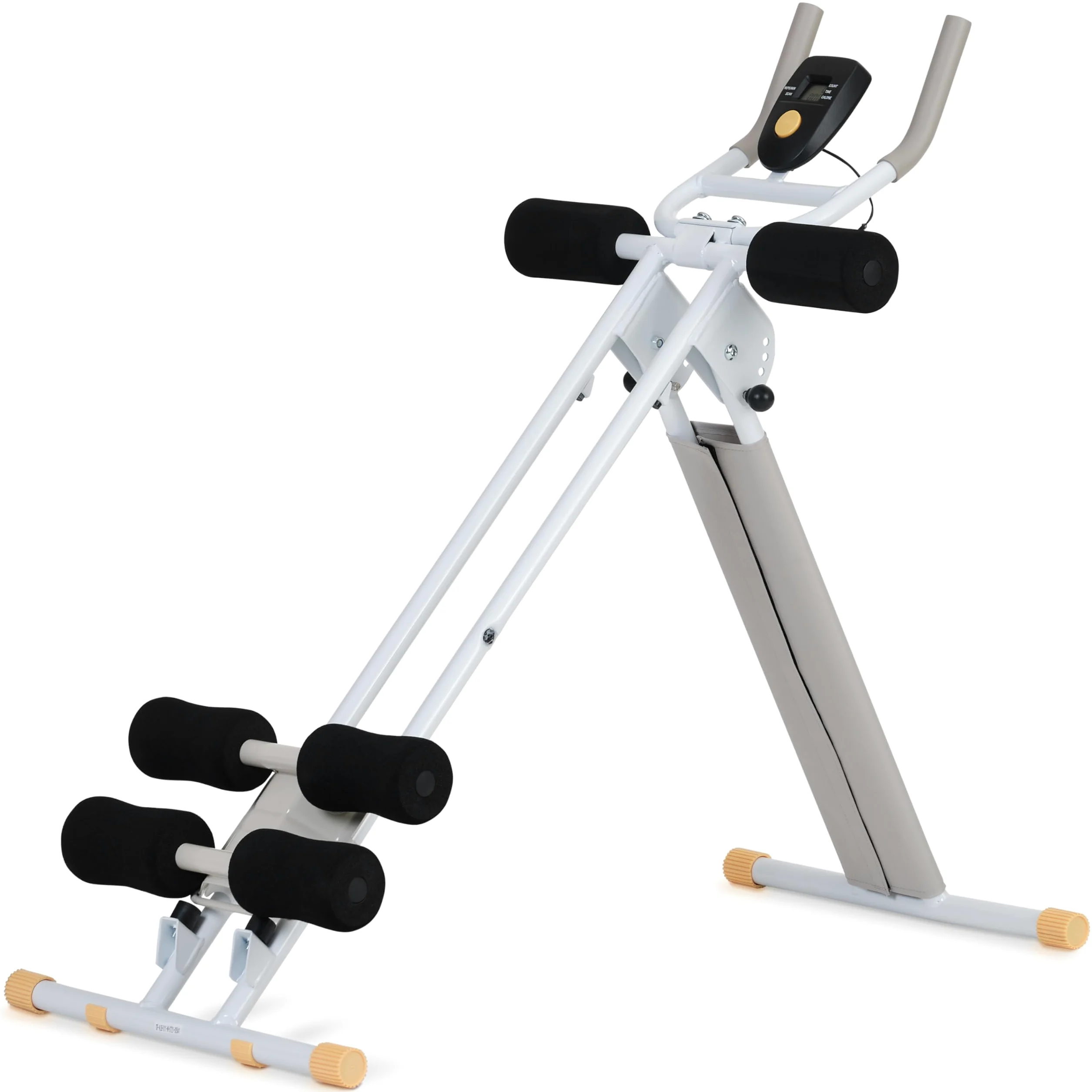 SportPlus Abdominal Trainer for Home, 4 Training Angles, Foldable & Space-Saving, Padded Pads, Trains Abdominal & Back, User Weight up to 100 kg