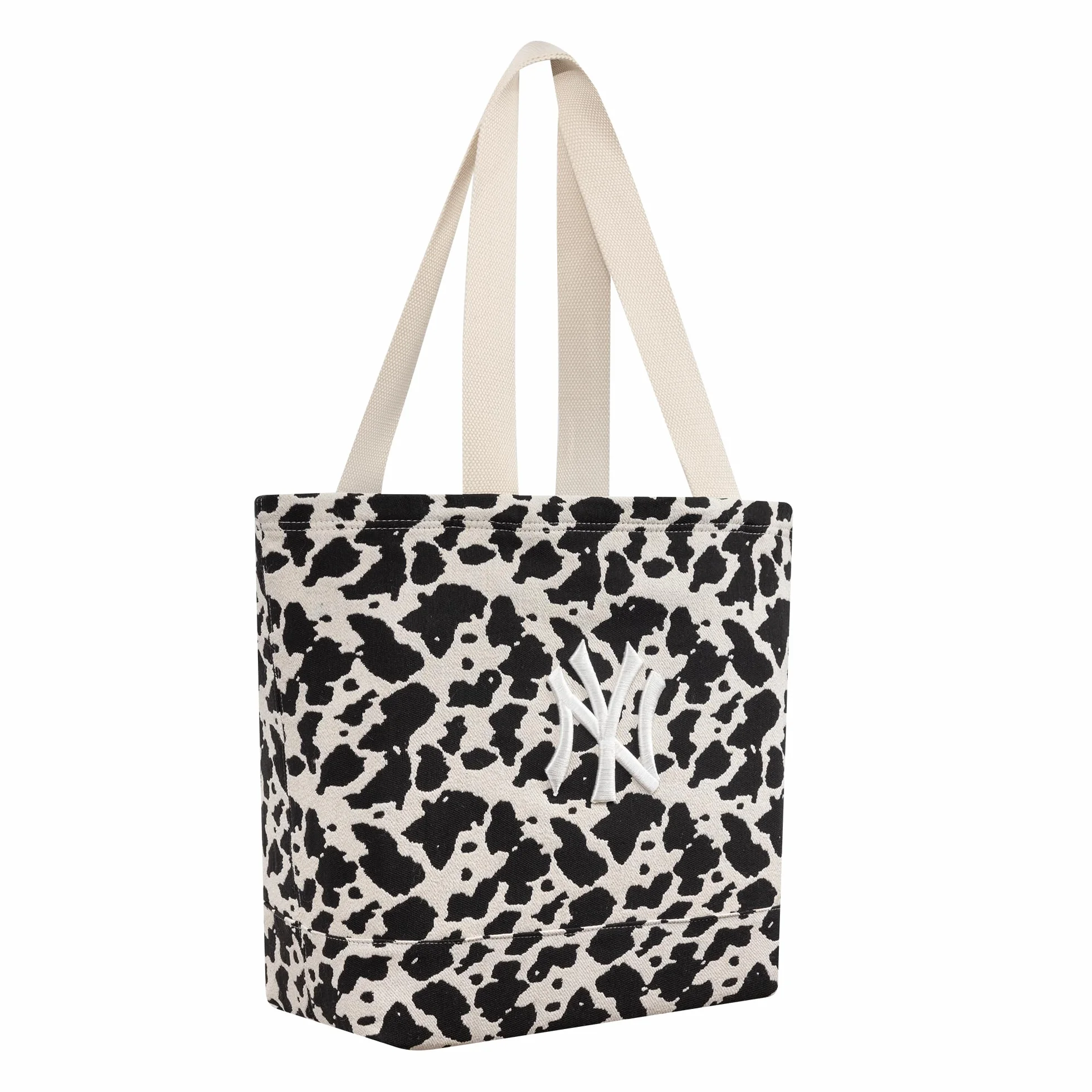 New Era Cow Jacquard Tote Bag 270 - Light Beige, talla única