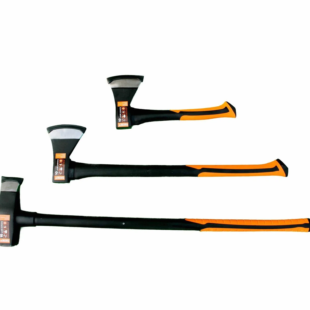 Juego de 3 hachas - 1 Hacha de 36cm + 1 Hacha de 69cm + 1 Hacha de Corte de 91cm