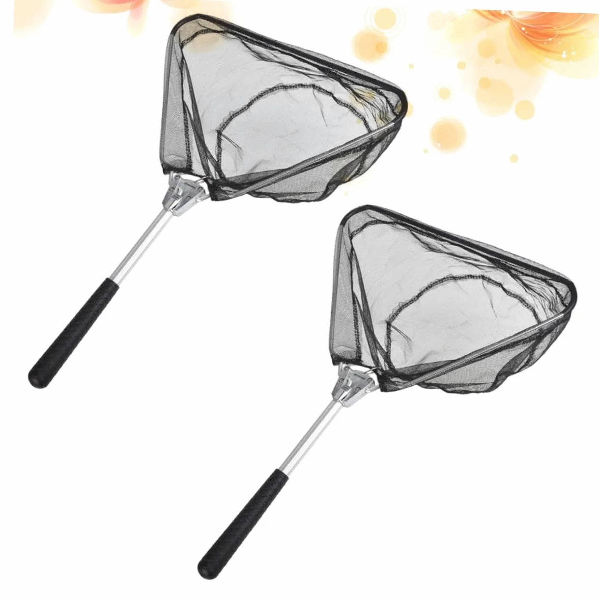 4 piezas de red de pesca plegable, red de aterrizaje para peces, red para capturar peces, red de aterrizaje para pescar, redes de lanzamiento para pescar, mini red de pesca, red de inmersión para