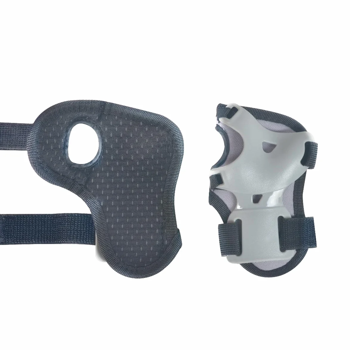 BEELOOM Protecciones Infantiles para Bicicleta Grey Pad Coderas Rodilleras Muñequeras Gris Correas Ajustables 2 Años