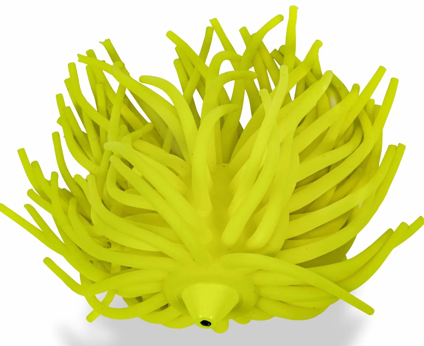 Black Cat Waller Real Worm Teaser - Cebo para pesca vertical (160 g), color amarillo