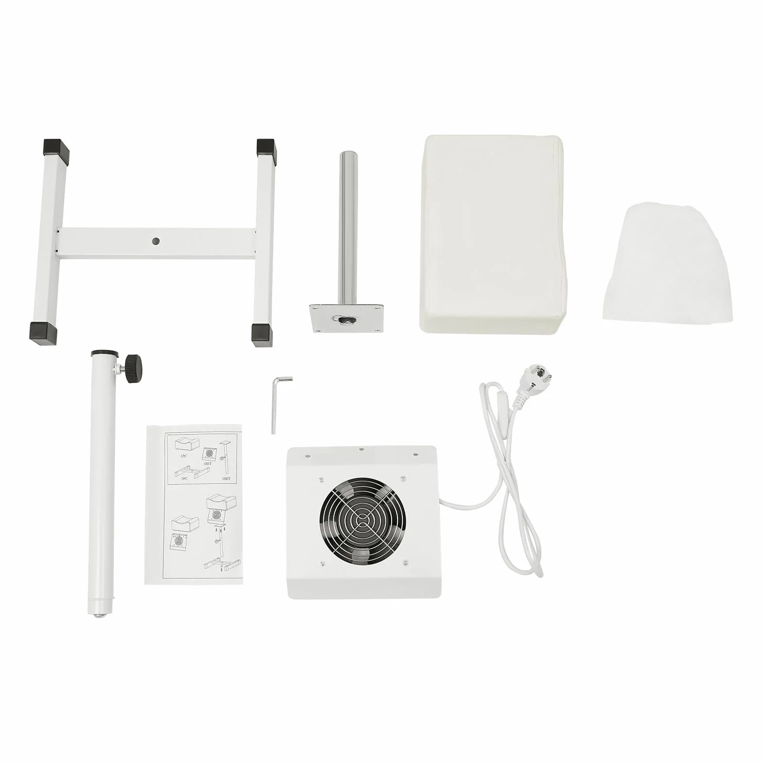 Silla de pedicura móvil con succión ajustable ligera
