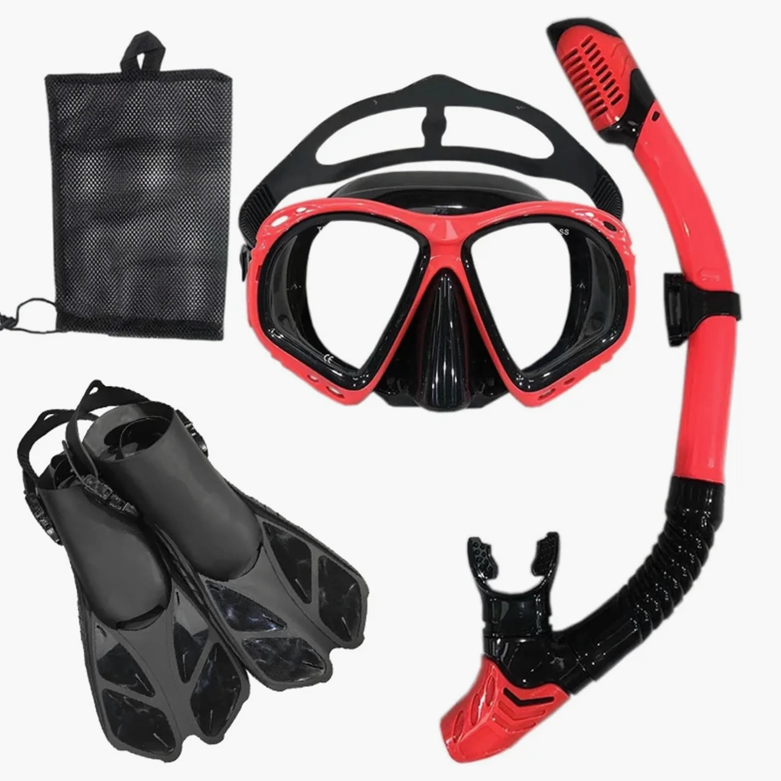 Buceo Máscara de Snorkel Máscara de Buceo y Gafas de Buceo con Tubo de respiración, Conjunto de Tubo de natación para Adultos Unisex