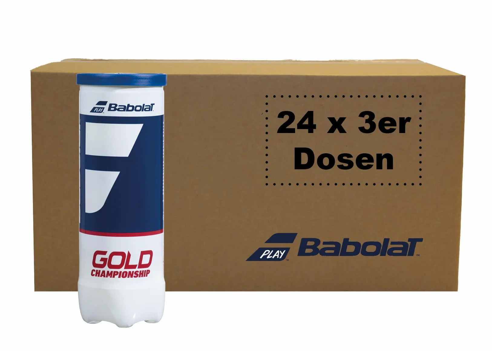 Babolat Gold Championship X3 - Pelota de tenis (72 bolas, 24 x 3 latas)