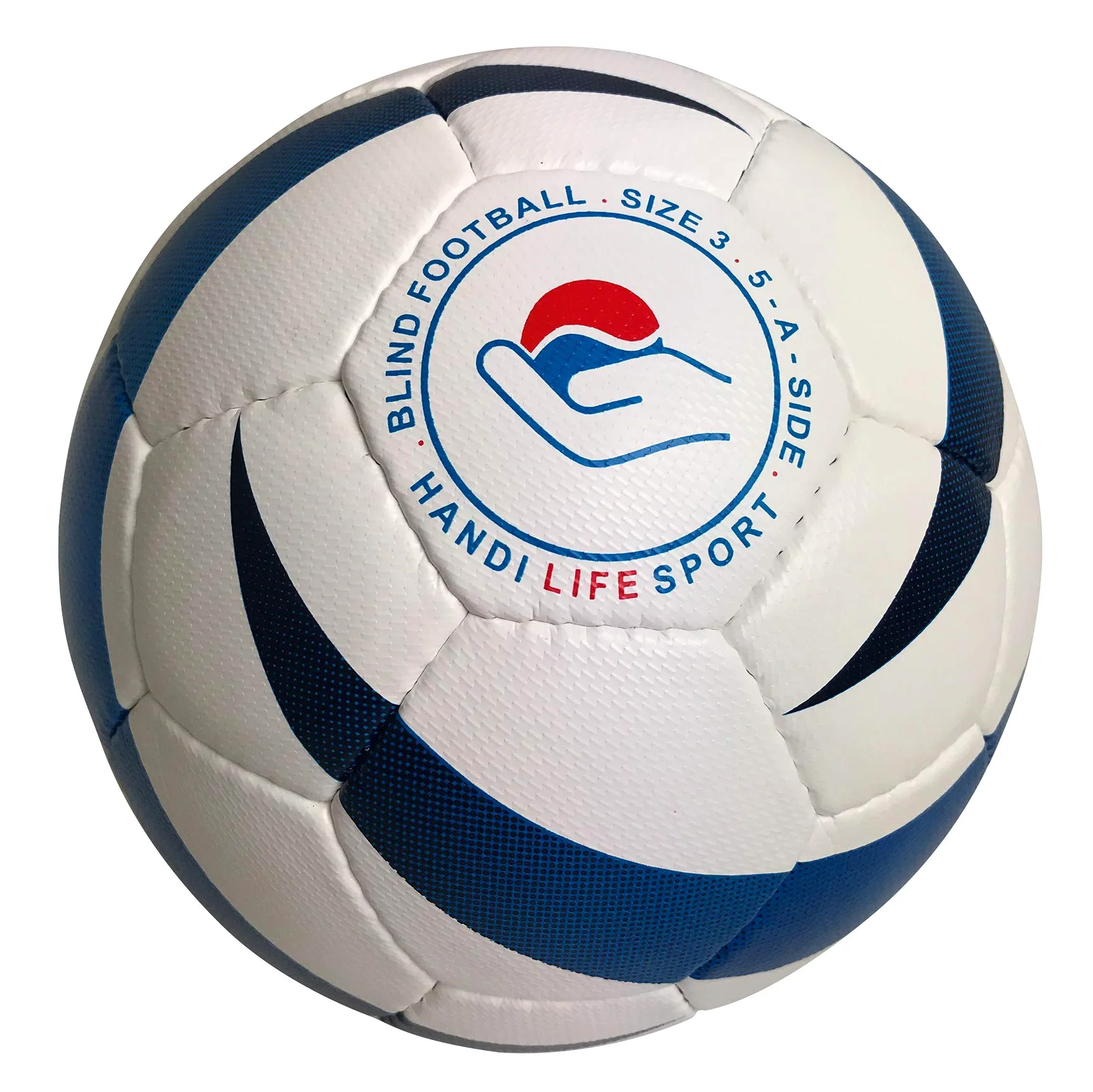 Handi Life Sport Blue Flame - Balón de fútbol oficial paralímpico IBSA de la IBSA, fútbol 5-a-side para ciegos (B1) | Adaptive Sports