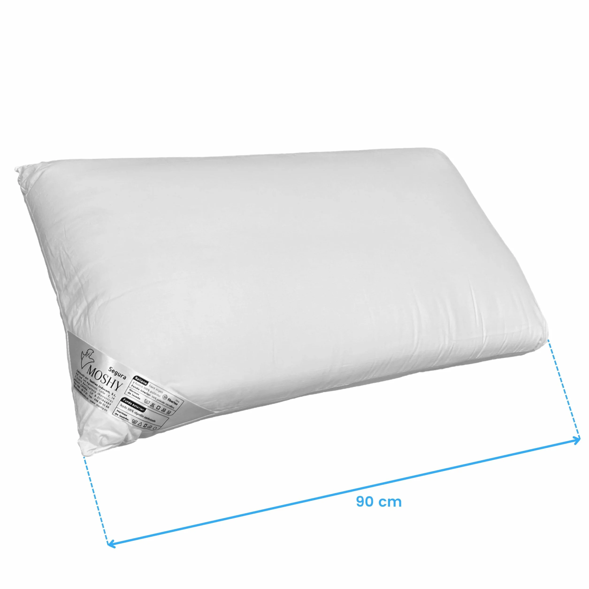 Almohada Segura Moshy de Fibra Muy Alta 90 cm