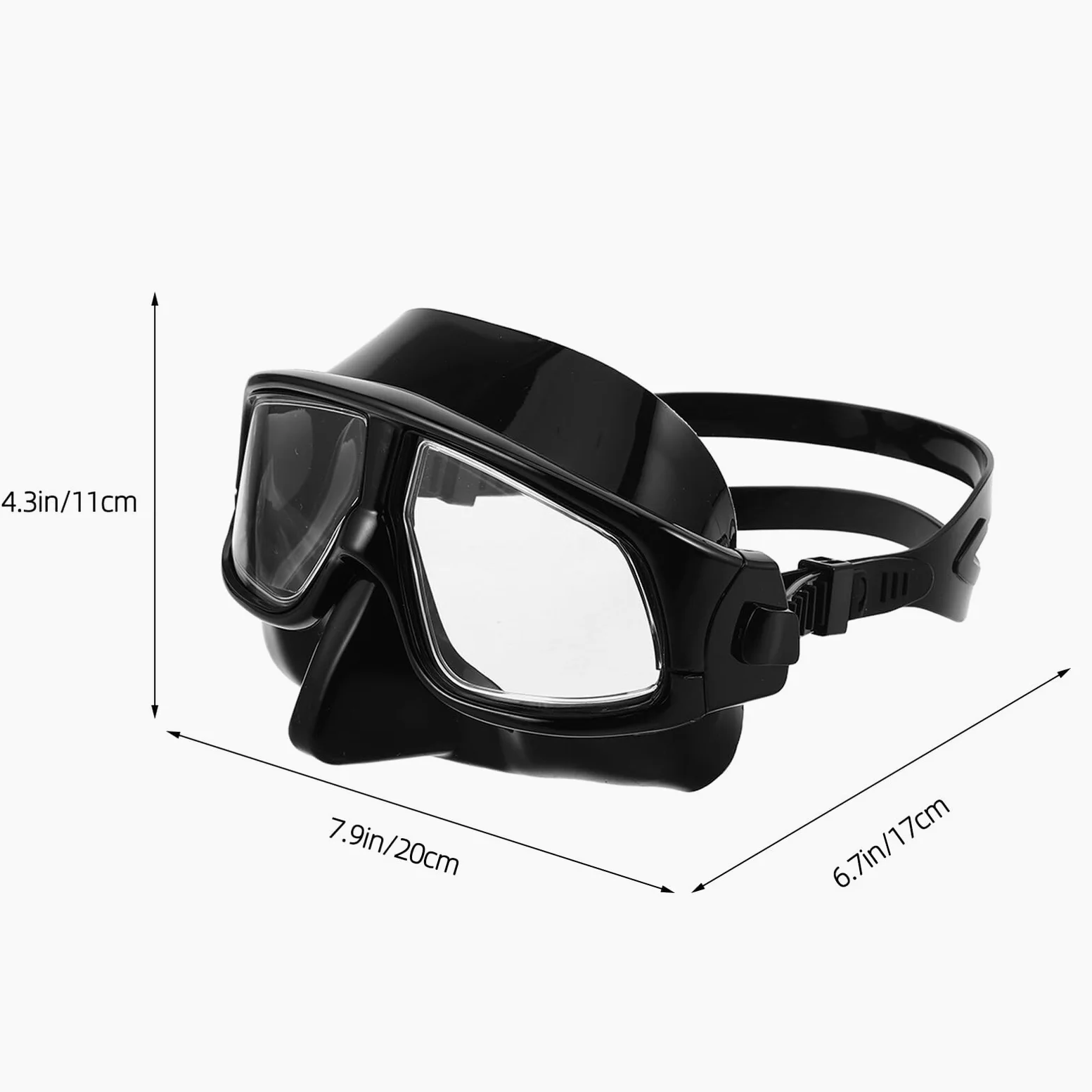 STOBAZA Máscara de Buceo Snorkel Ajustable para Adultos Diseño Volumen para Ahorro de Aire Amplia Visión Panorámica y Comodidad Ergonómica para Natación y Buceo