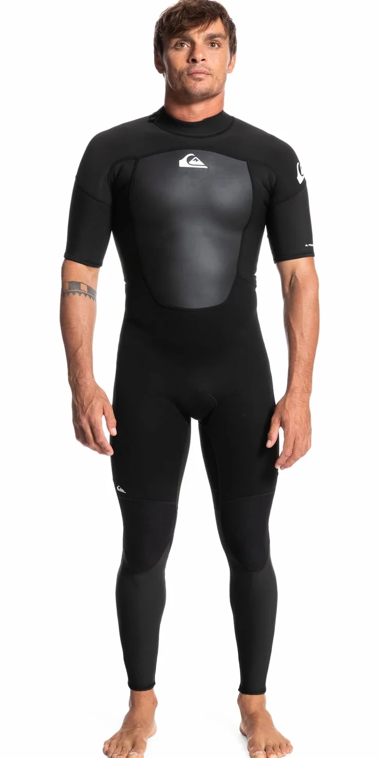 Quiksilver 2/2mm Prologue - Traje de Surf de Primavera con Manga Corta y Cremallera en la Espalda para Hombre