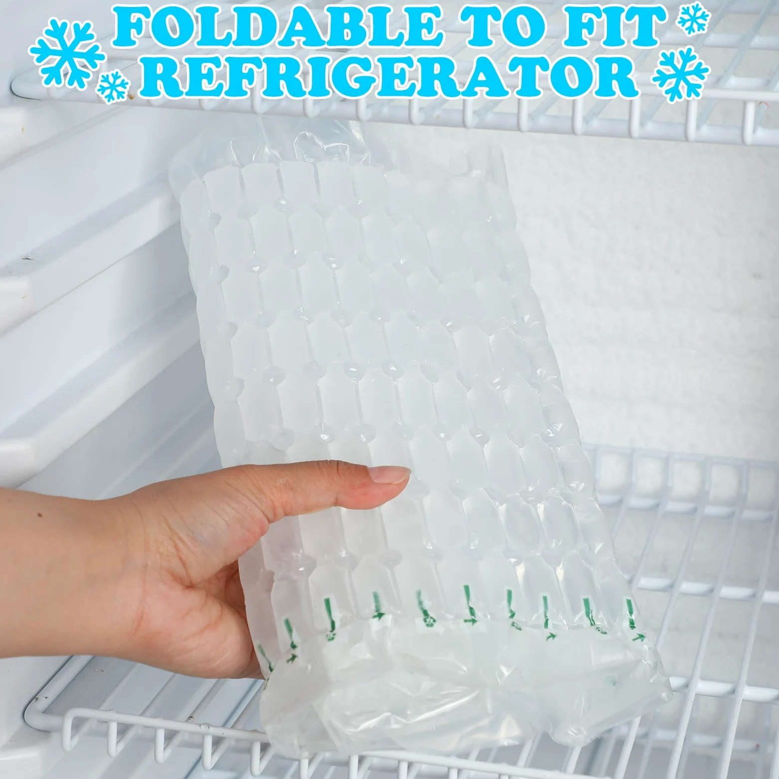 Reallnaive Paquete de 2 láminas de hielo congelables reutilizables para enfriadores, paquetes de hielo flexibles para bandejas de alimentos, tablas de queso, carnes delicatessen, platos de verduras