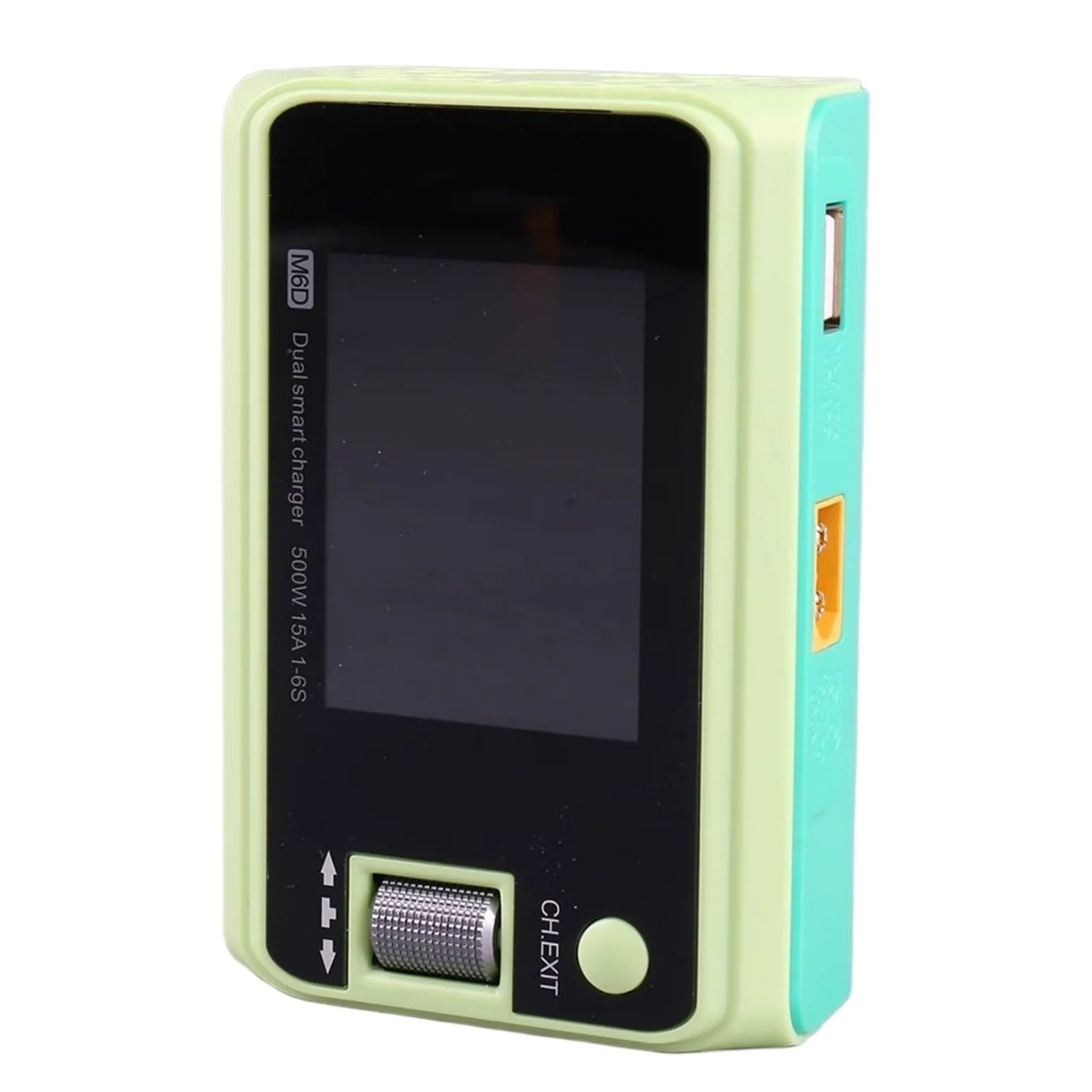 Balance M6D de doble canal 500W para cargador para baterías 6S, carga rápida con refrigeración optimizada y puerto USB (C)