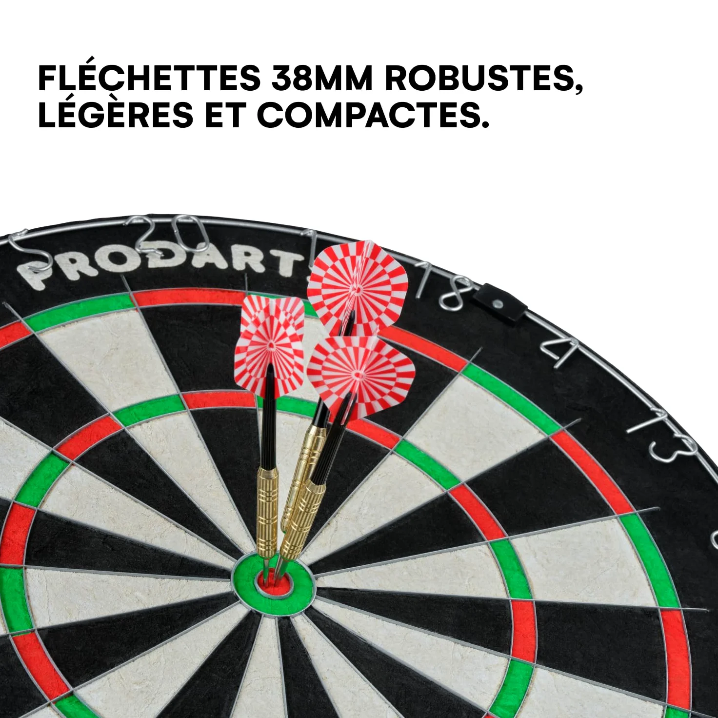 Diana De Dardos Dartboard Force 8 - Cerdas De Sisal De Clase A - Construcción De Alambre De Hoja Profesional - 451 X 38 Mm – Juego Dardos + Libro De Reglas + Kit De Ensamblaje