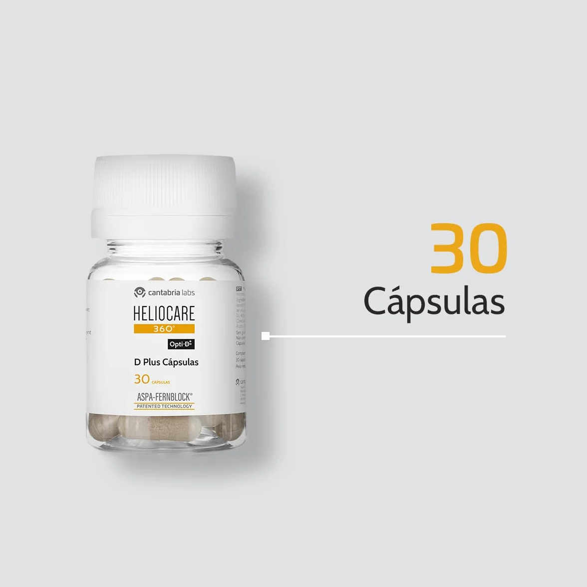 Cantabria Labs Heliocare 360° D Plus Cápsulas Protección Solar Oral 30 Cápsulas Vitamina D Pieles Muy Claras