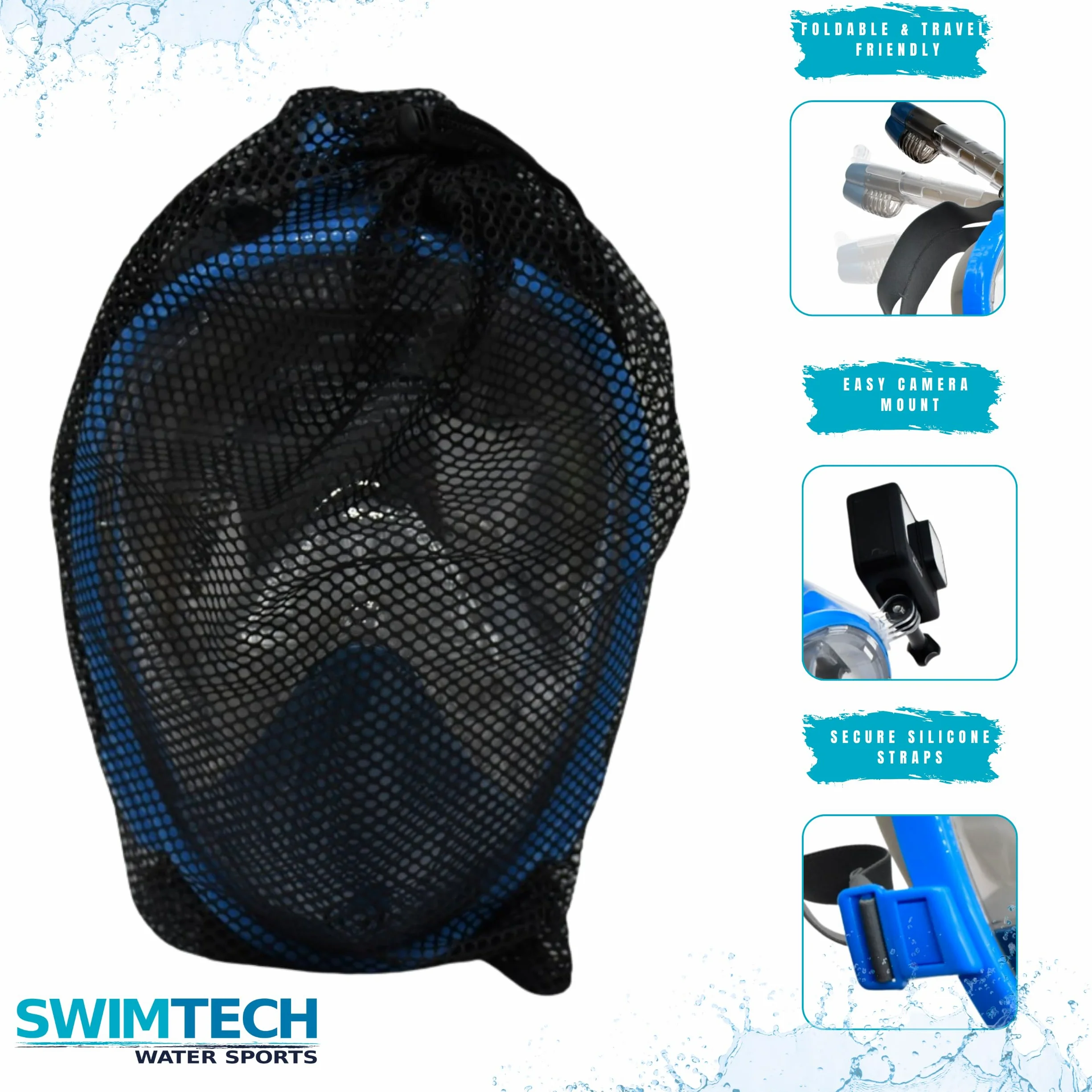 SwimTech Buceo y Snorkel de Gafas de bucear Marca Unisex Infantil