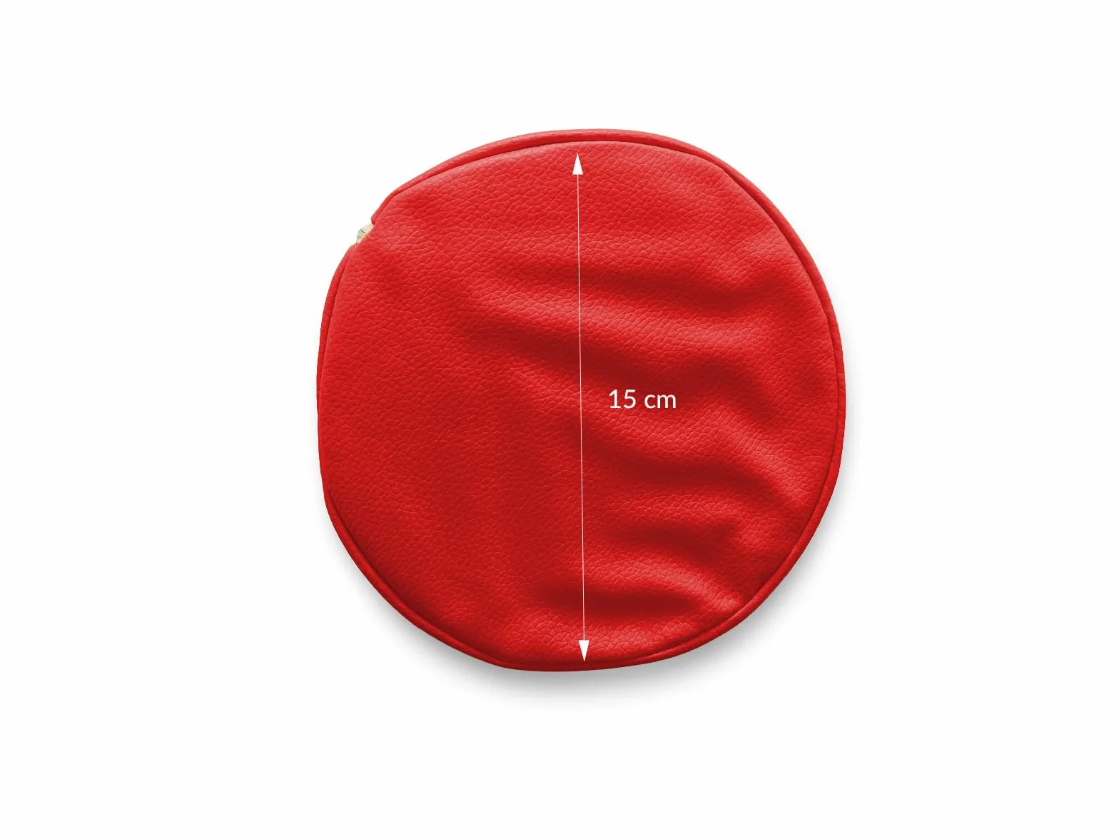 QUIRUMED Cojín Rodillo 55x15 cm Rojo Polipiel Relleno de Espuma Yoga Fitness Masaje