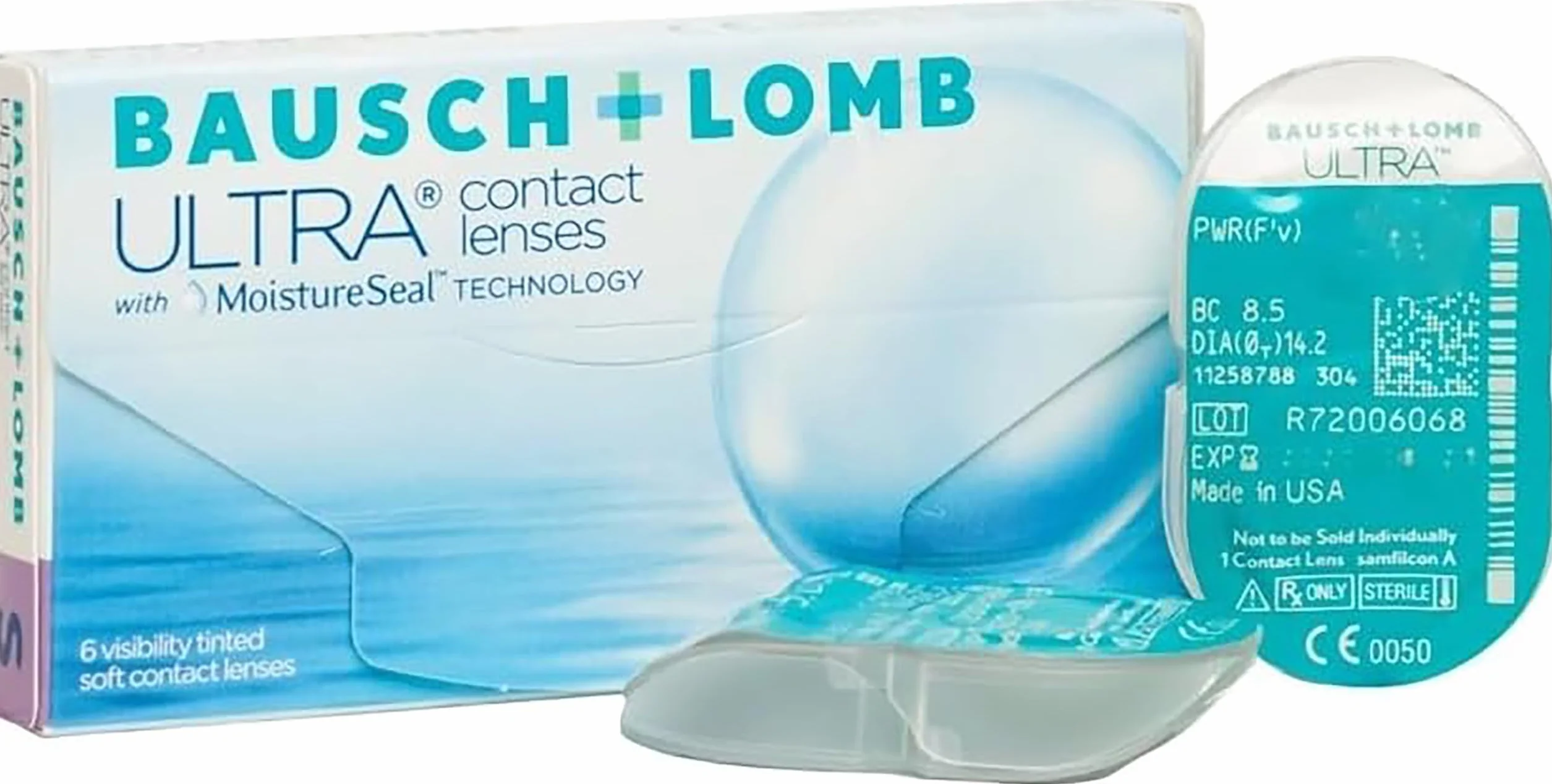 BAUSCH + LOMB ULTRA lentillas mensuales esféricas 6 unidades BC 8.7 DIA 14.20 -2.00