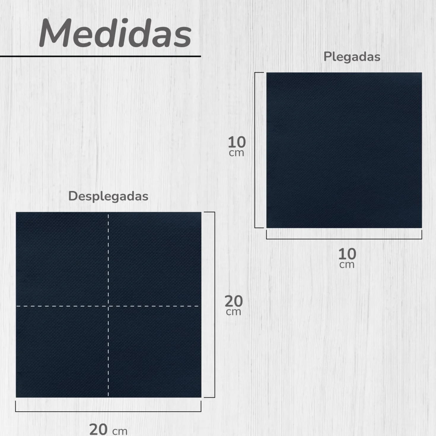 Pack 600 Servilletas de Papel Desechables Negras 10x10 cm - Hostelnovo