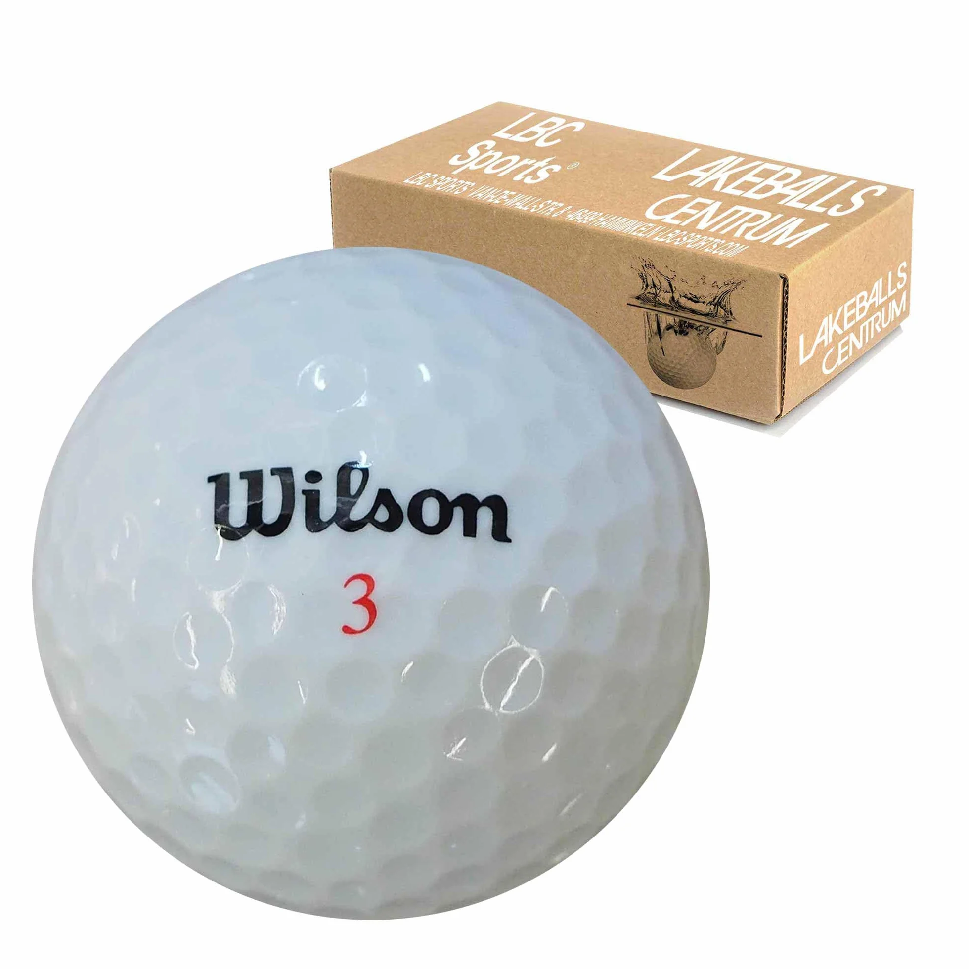 50 Pelotas de Golf Wilson Mix - AAAAA - Blanco - Premium Selection - Lakeballs - como Nuevas