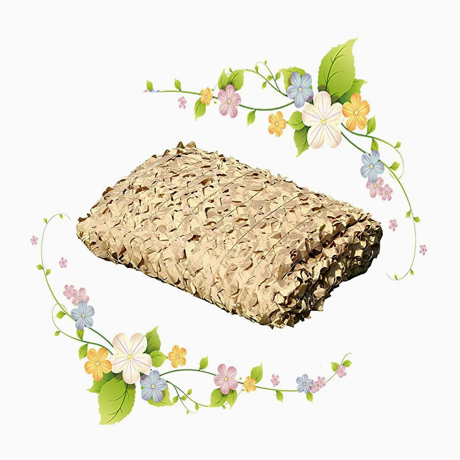 Malla De Camuflaje Sombra 3x4.0m - Red De Camuflaje Decorativa Shading Net Ligera Fácil De Transportar Caza Y La Observación De Aves(6 * 9.0m)
