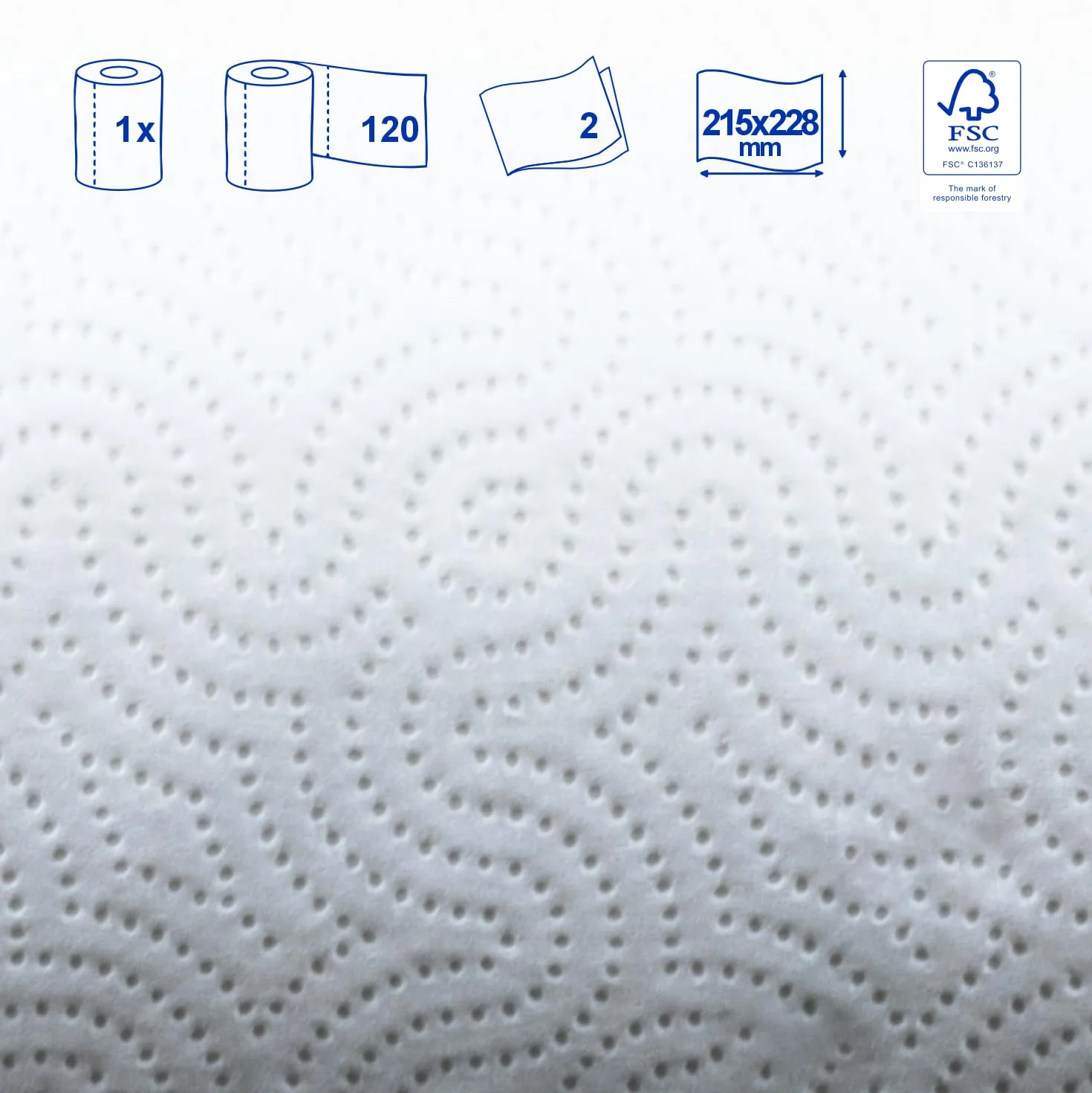 Renova Rollos de cocina XXL Triple Blanco 1 Rollo