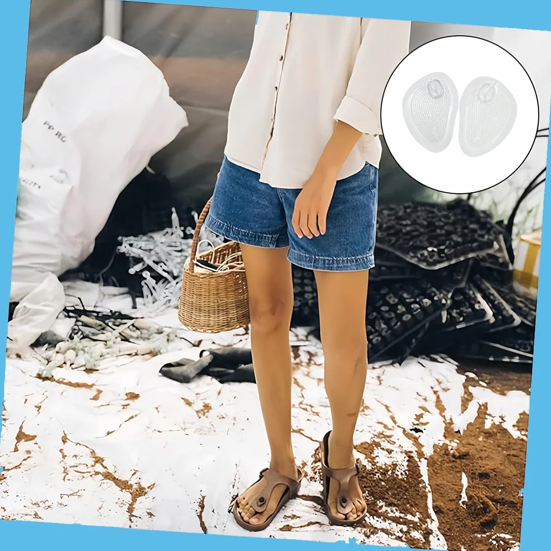 Almohadilla para Sandalia de Silicona Transparente, Separador de Dedos Unisex