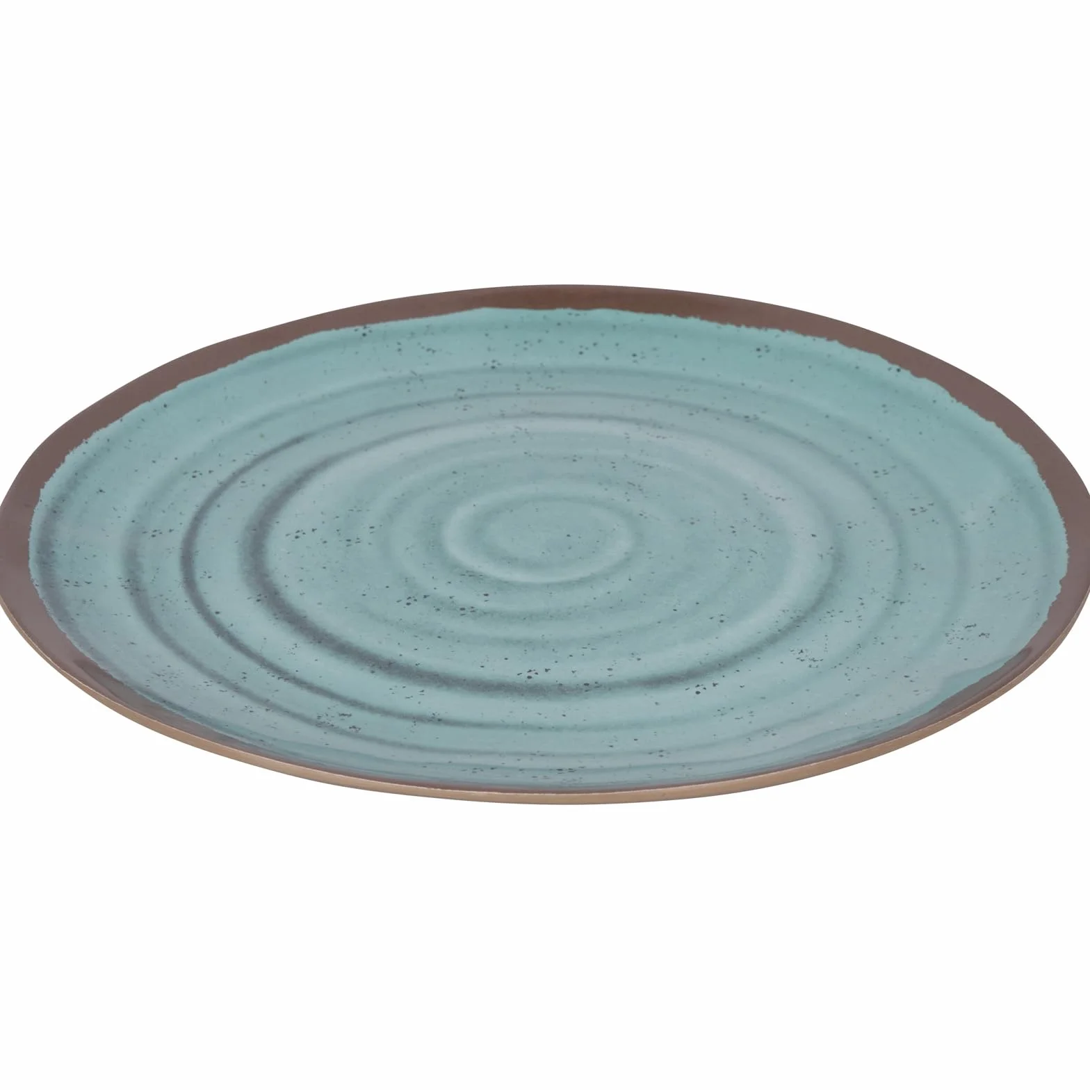 Bo-Camp - Vajilla - 100% melamina - 12 Piezas - Halo - Agua/Terracota