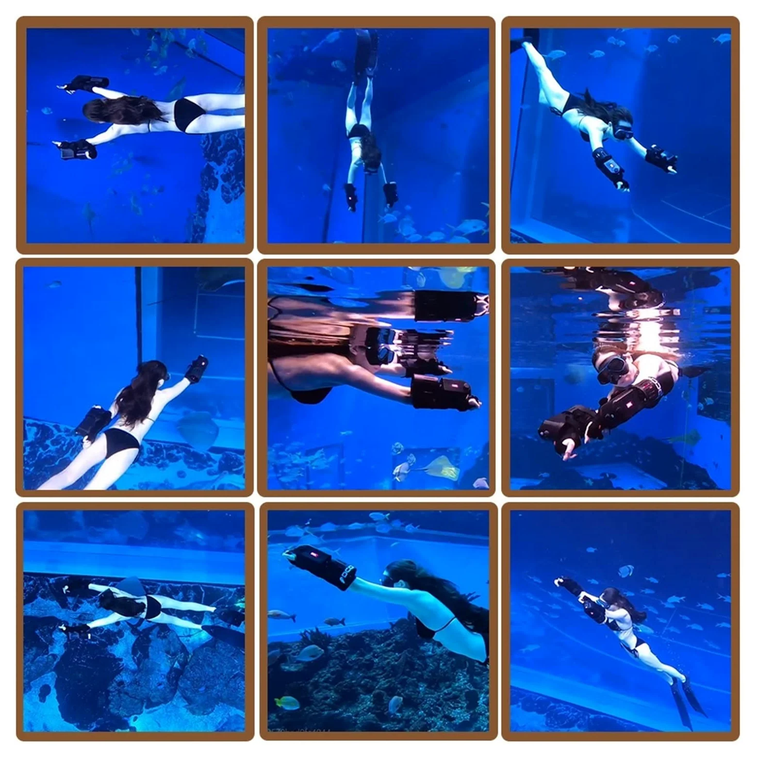 Scooter Submarino, Motor eléctrico de 2, m/s, Equipo Buceo 45 Minutos, Patinete subacuático portátil, Mini Agua, mar Submarino