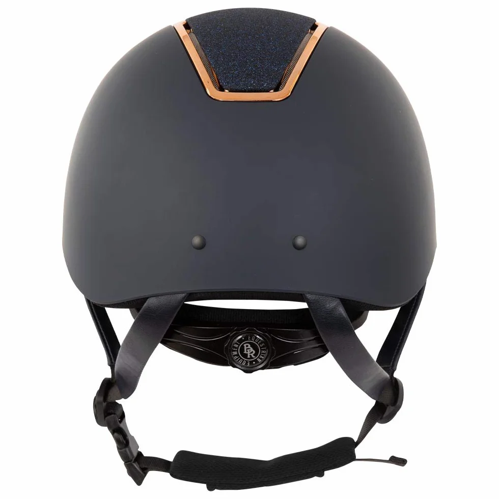BR Casco de equitación Omega Painted Glitter Navy Rose