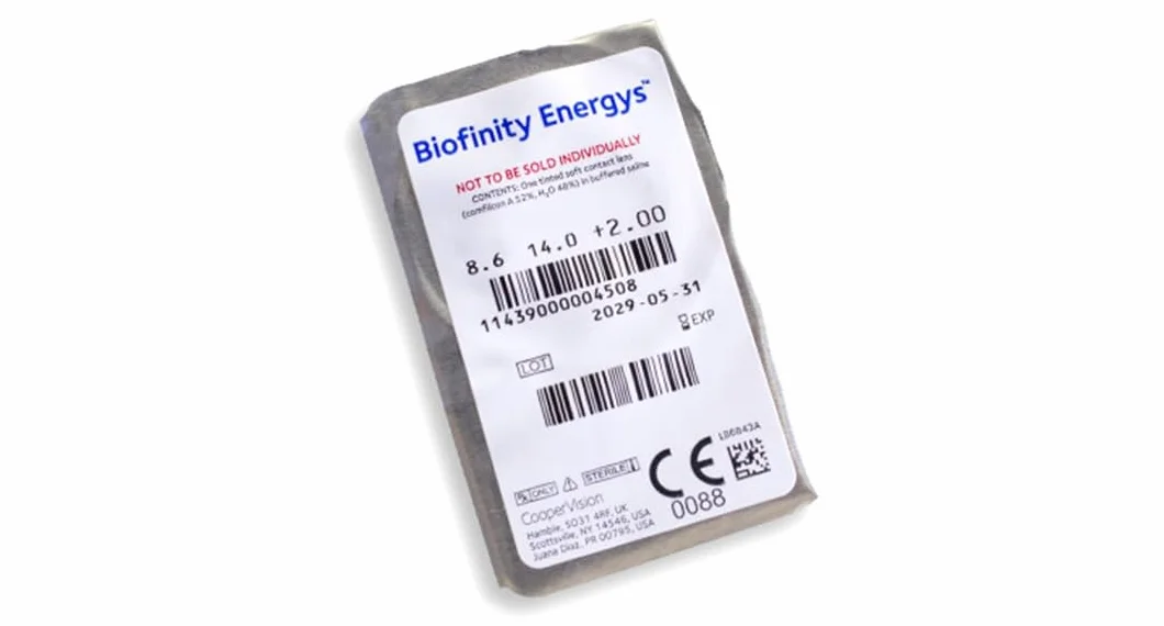 Biofinity Energys Lentes de contacto esféricas mensuales R 8.6 D 14.0 -2.00 Diop Pack 3 uds