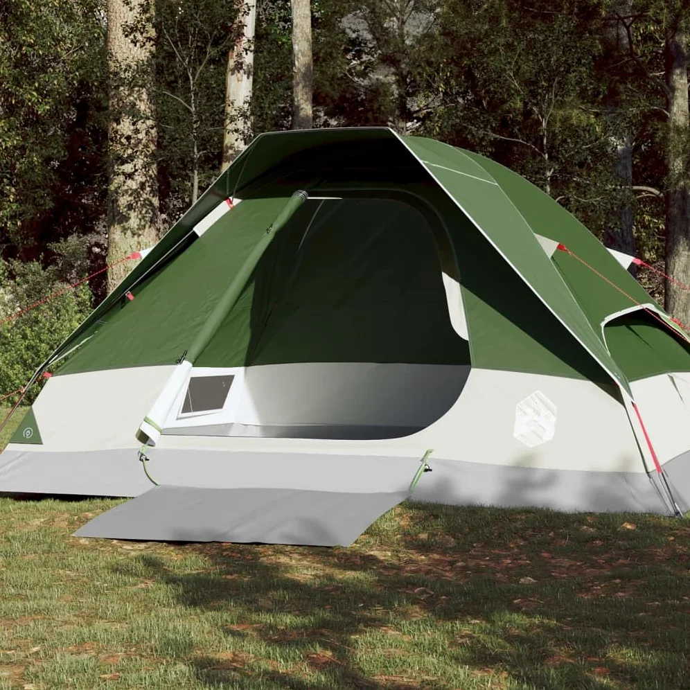 Tienda de campaña iglú para 4 Personas Impermeable Verde, Camping Tienda - 94777