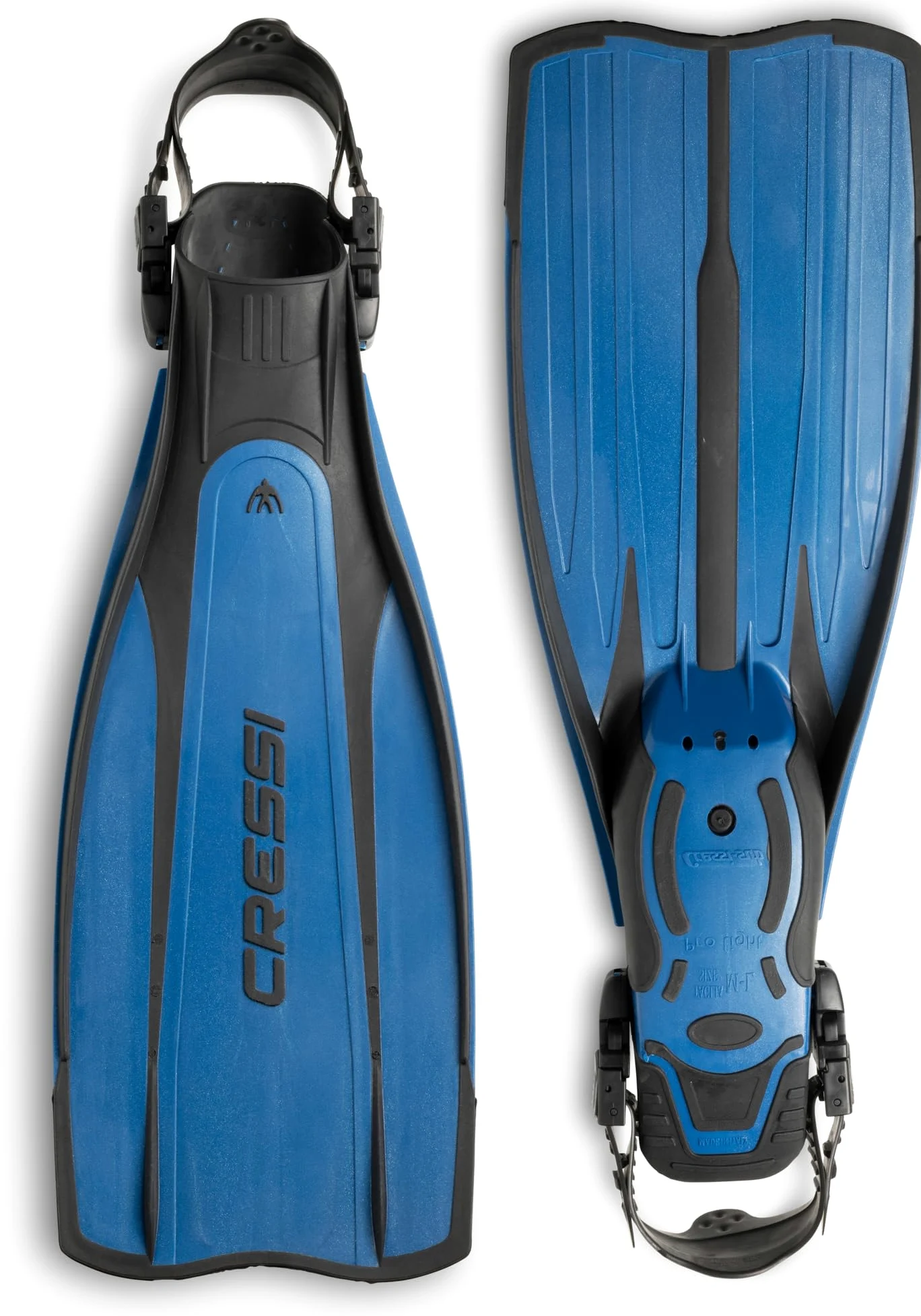Cressi Pro Light - Aletas para Buceo con talón Abierto, Fabricadas en Italia, Calidad Italiana Desde 1946