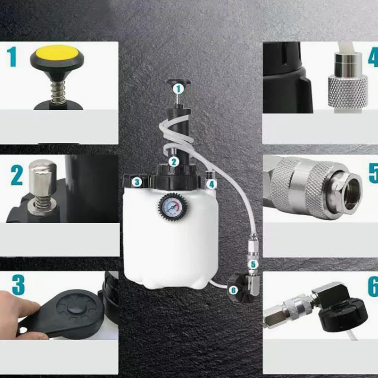 Kit De Sangrado De Líquido De Frenos Sangrador De Presión De Frenos Para | Mantenimiento Vehicular Para Usuarios Particulares Y Talleres