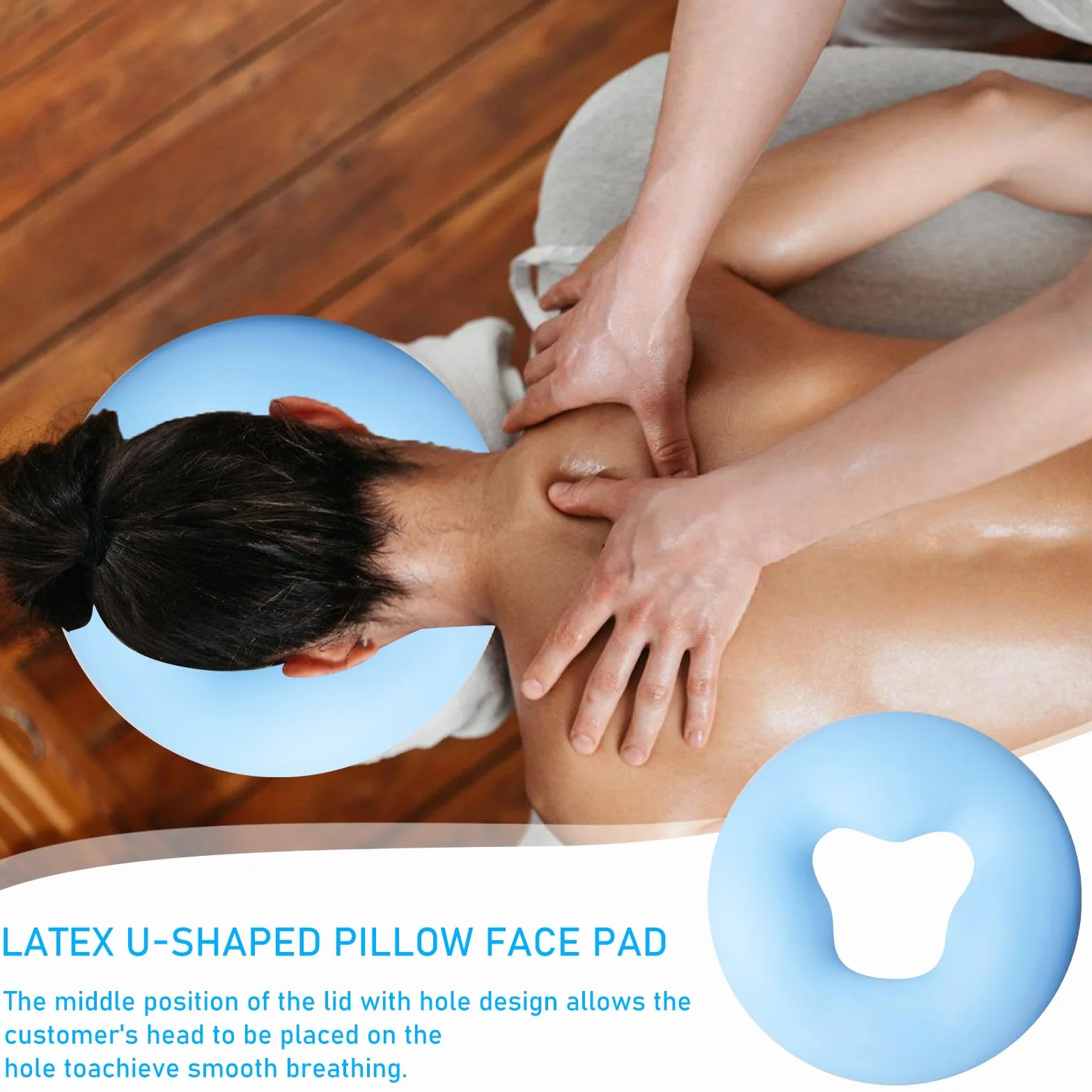 Cojín de silicona facial para spa y masaje de belleza