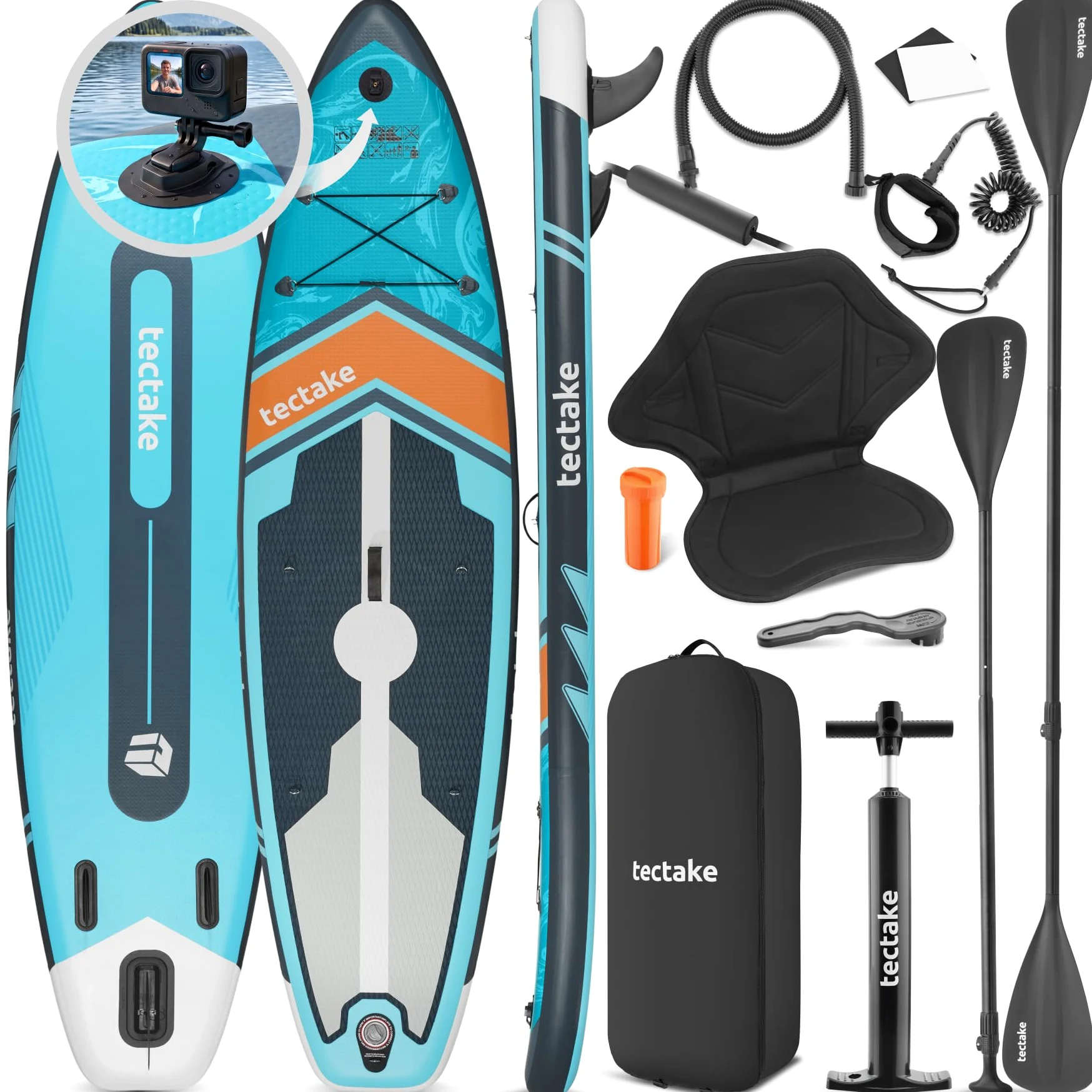 tectake® Tabla de Paddle Surf Hinchable