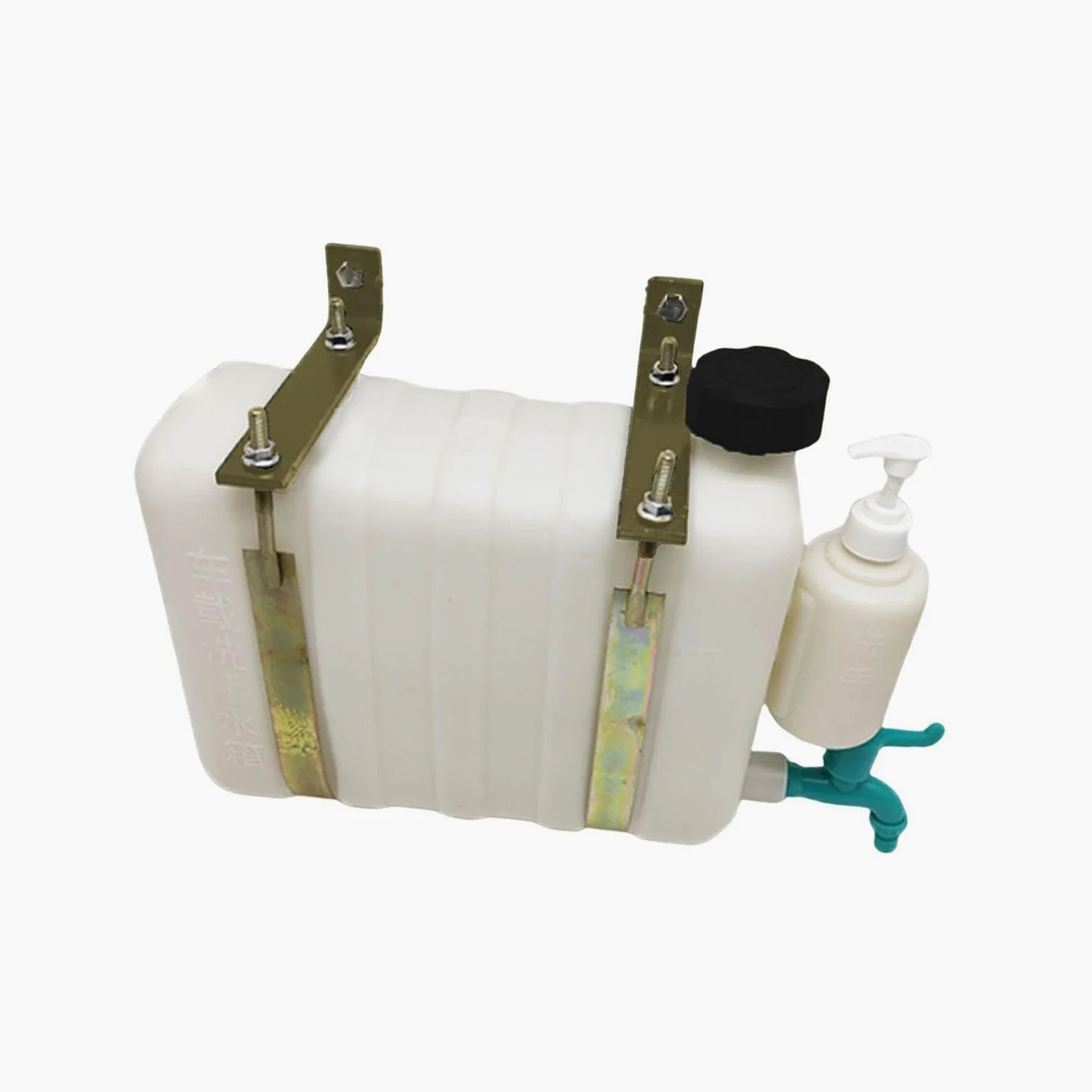 Tanque de Almacenamiento de Agua de 9 l, portátil, de Repuesto, con Grifo, práctico para Camiones de Emergencia y vehículos de Camping.