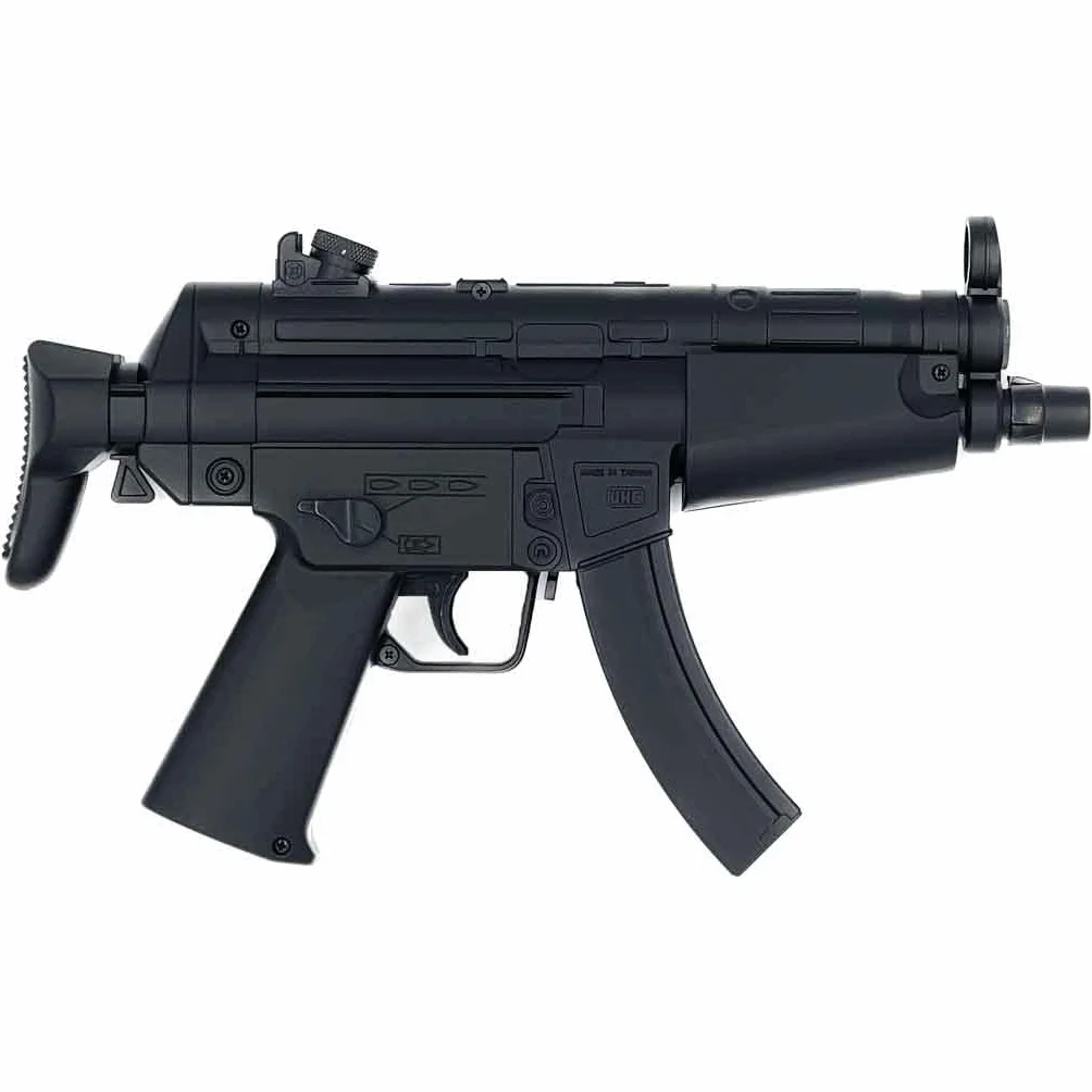 Mini Rifle de Airsoft - MP5 Eléctrico a Batería/Material: Plástico ABS de Alta Resistencia/Potencia: 0,1 Joule/Disparo único o Modo ráfaga